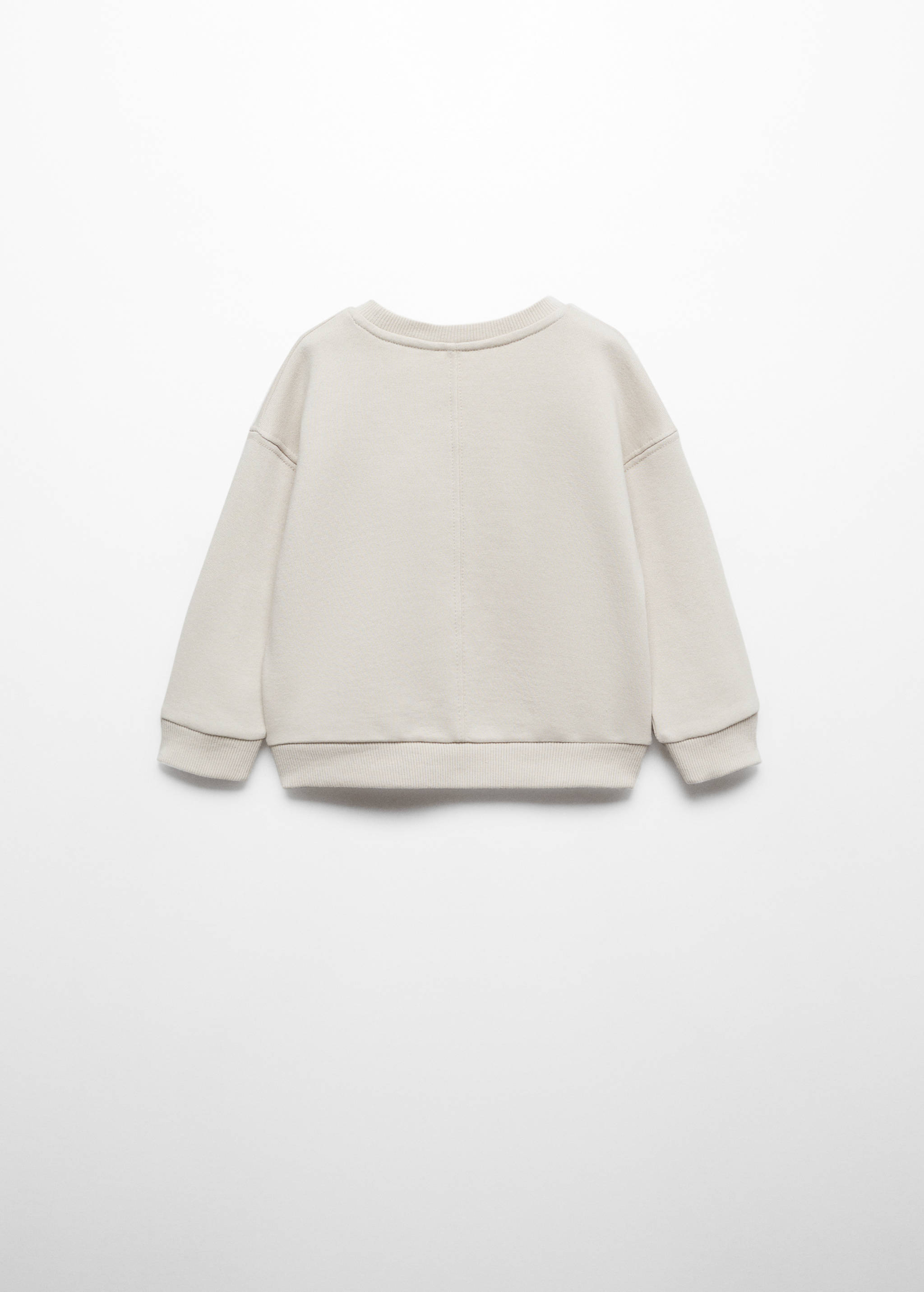 Printed cotton sweatshirt - Reverse of the article