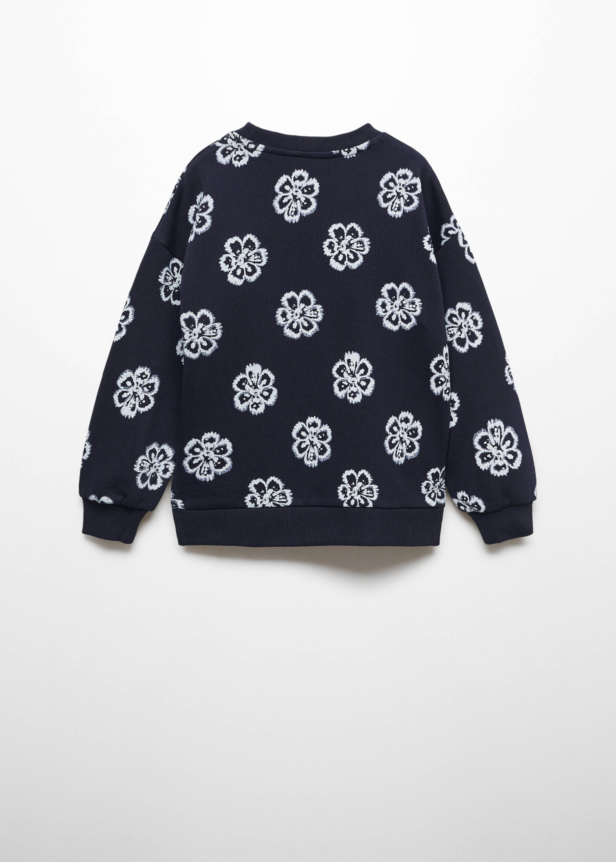 Floral printed sweatshirt - Reverse of the article