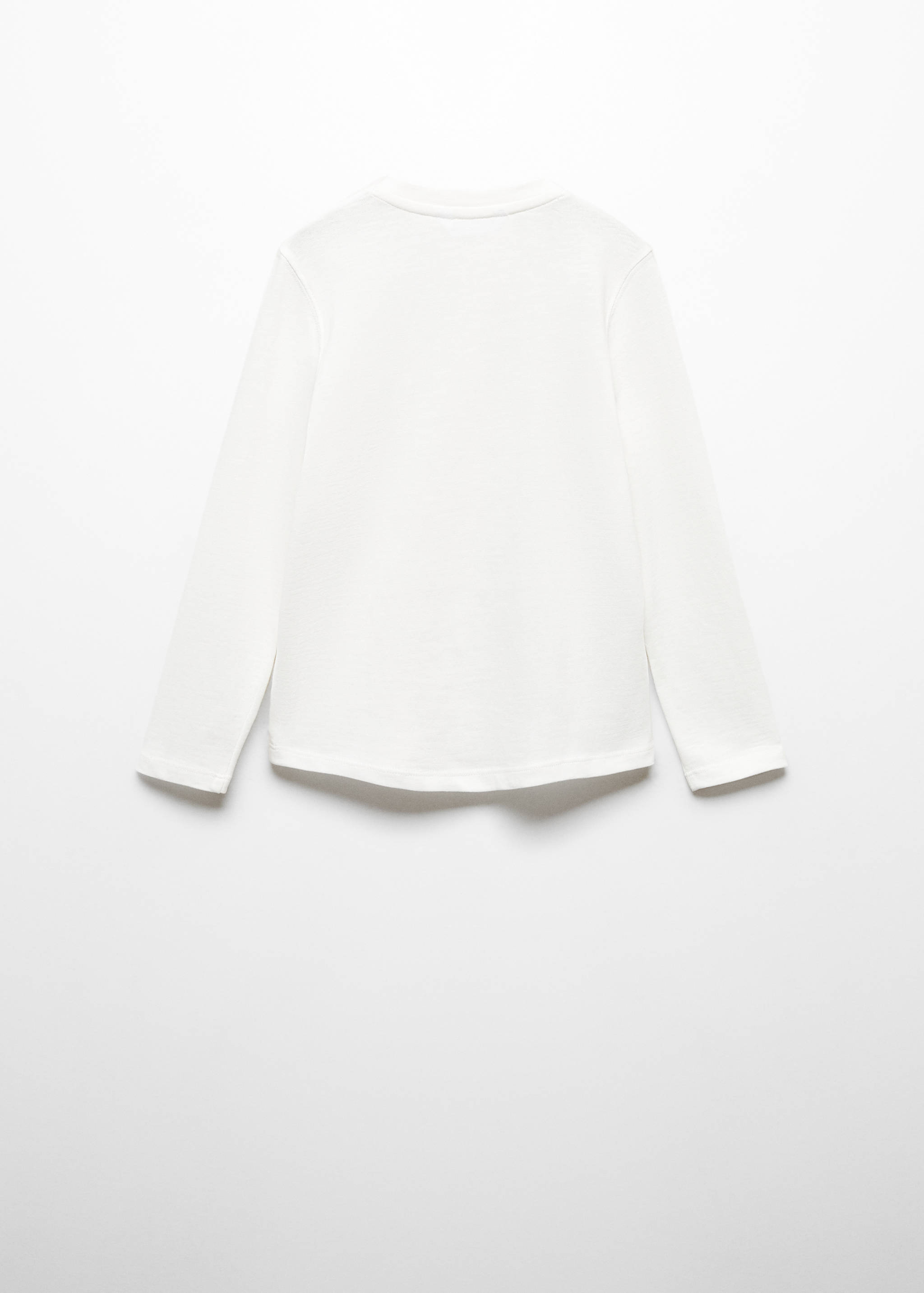 Buttoned long sleeve t-shirt - Reverse of the article