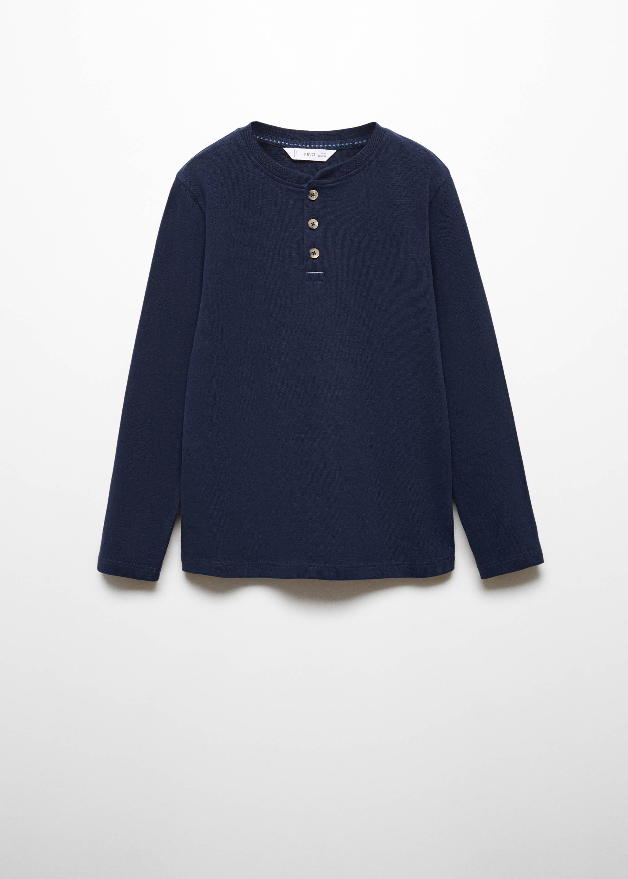 Buttoned long sleeve t-shirt - Article without model