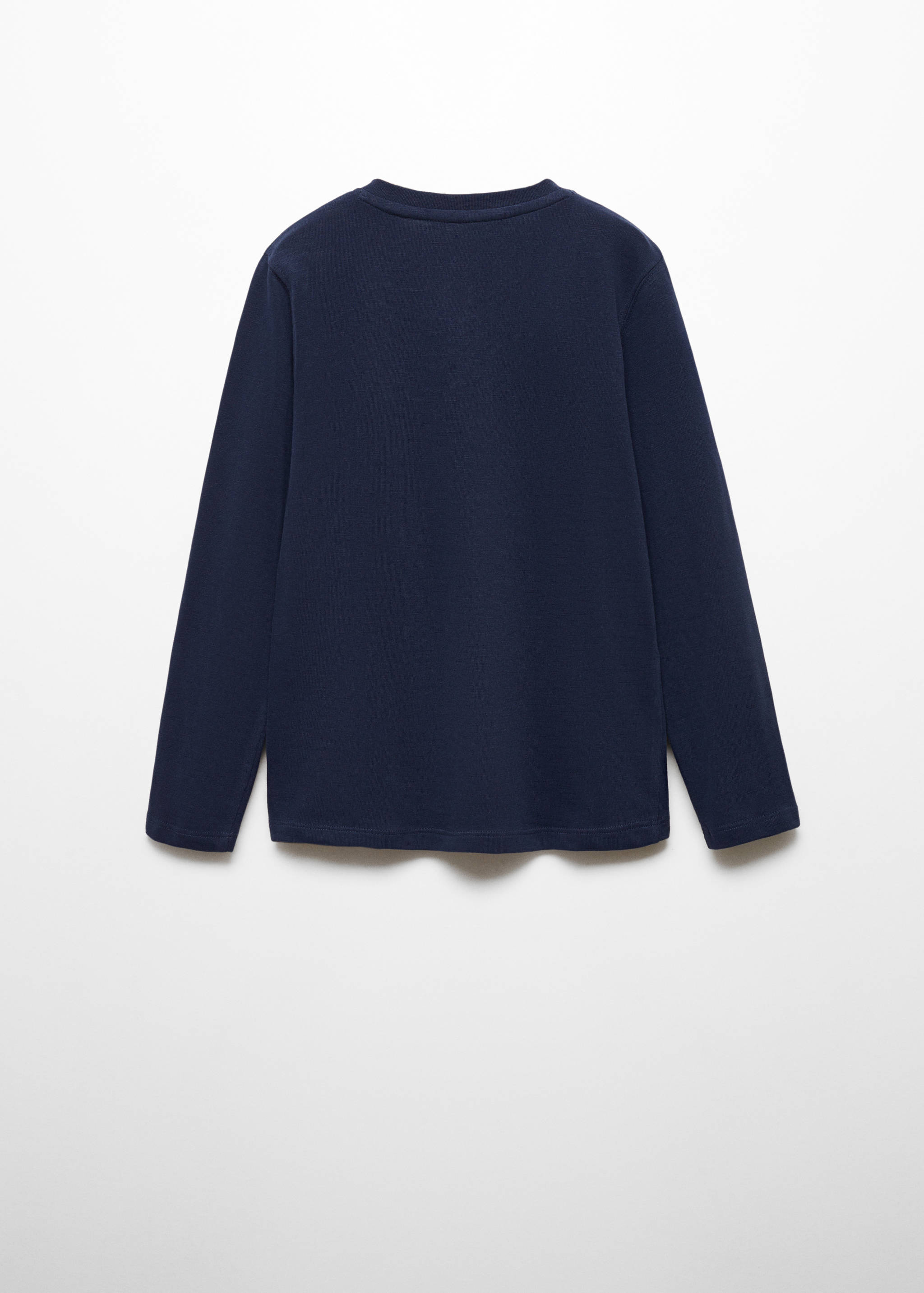 Buttoned long sleeve t-shirt - Reverse of the article