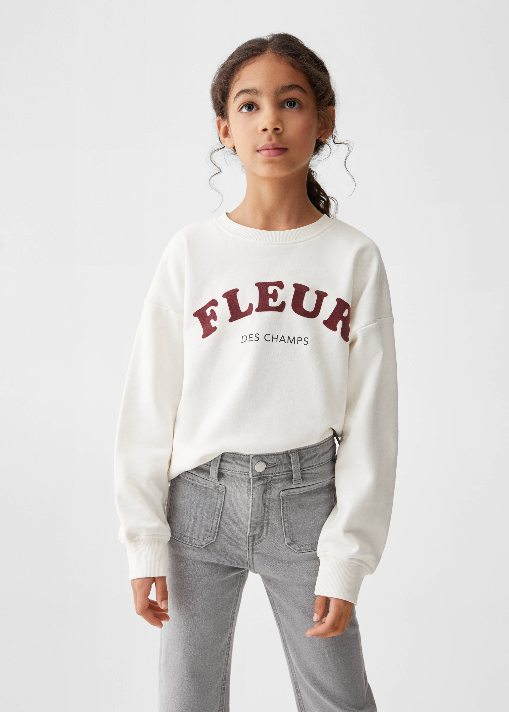 Flared jeans with pocket - Medium plane