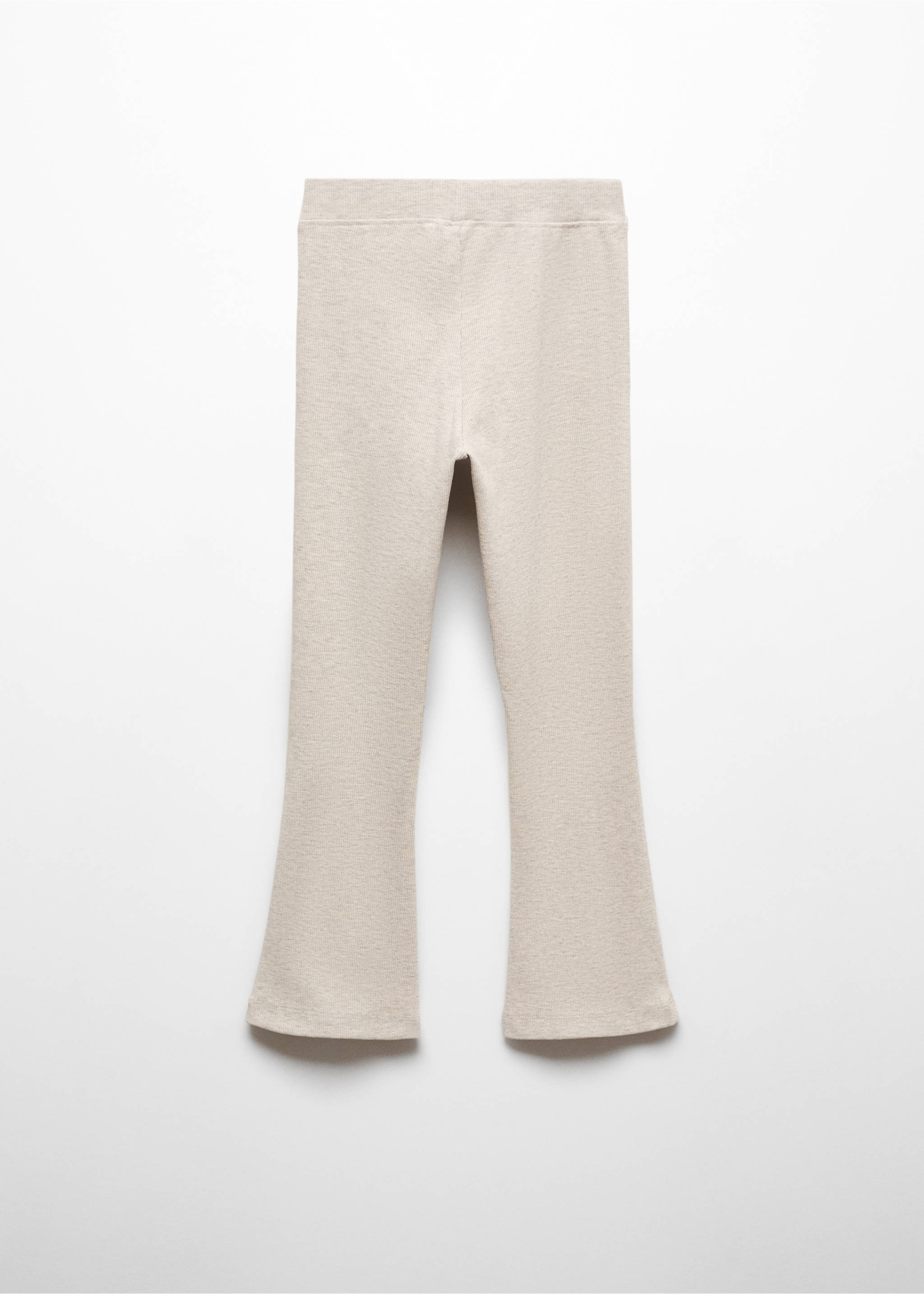Flared knitted leggings - Reverse of the article, Sand. Ref: 67030678-00.