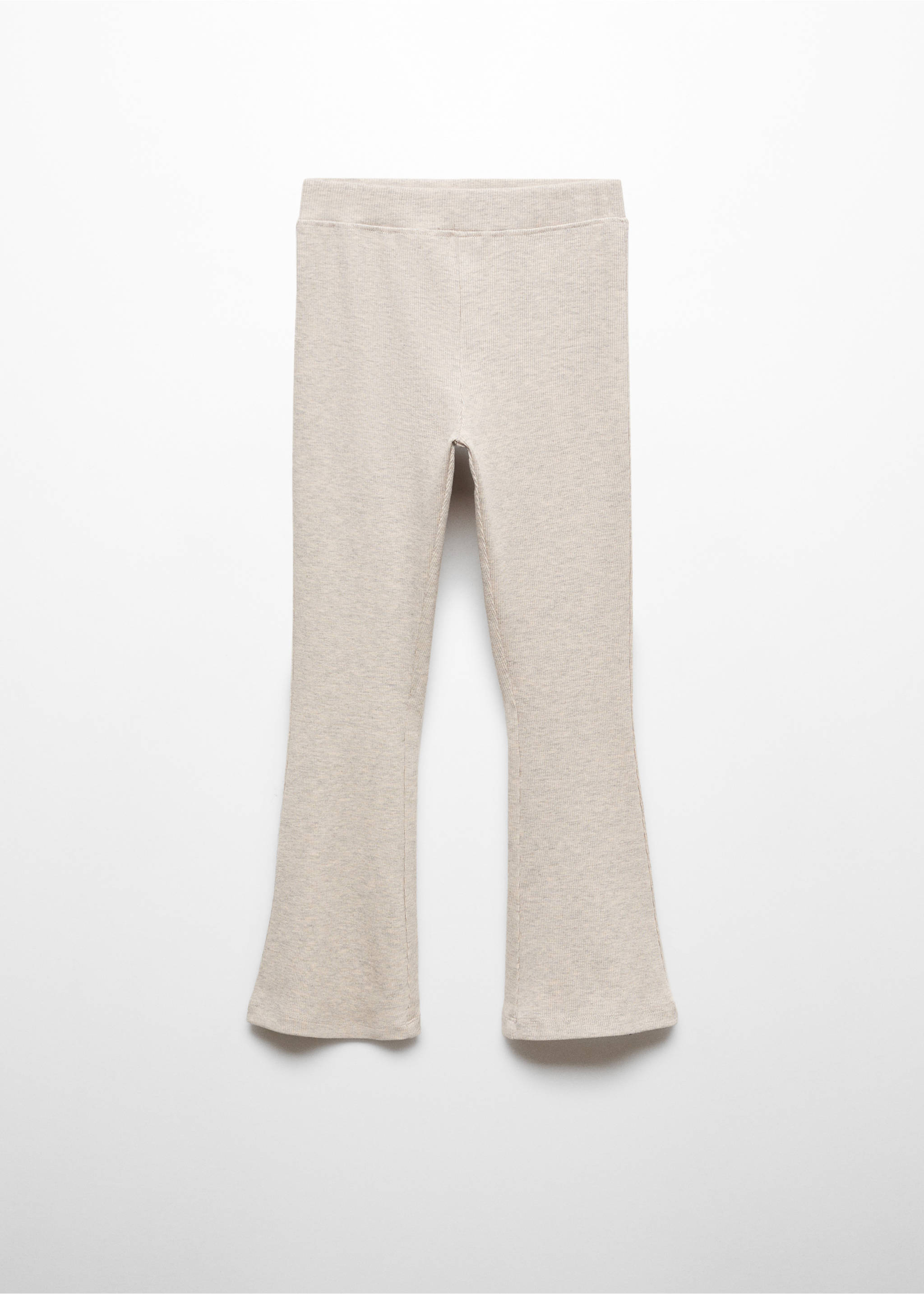 Flared knitted leggings - Article without model, Sand. Ref: 67030678-00.