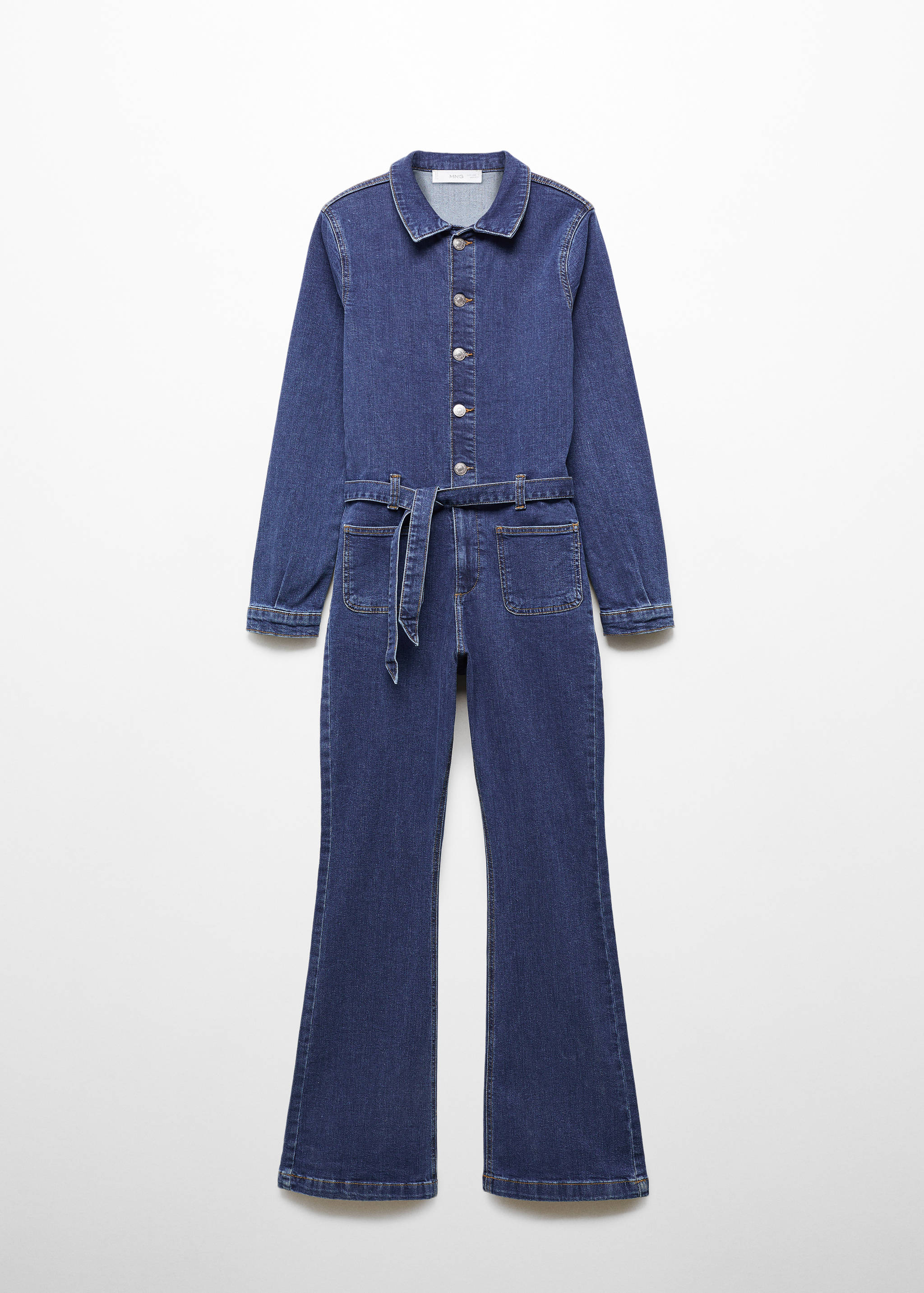 Denim jumpsuit buttons - Article without model