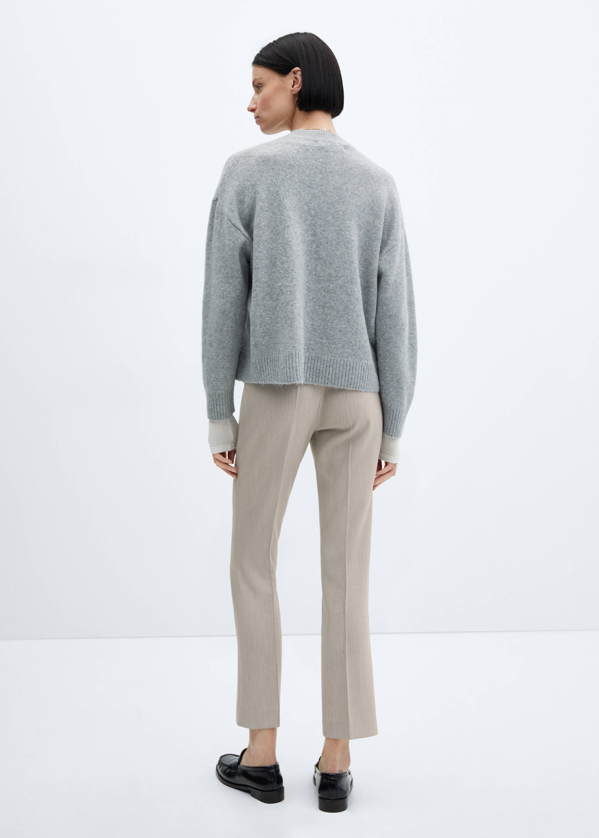 Belt straight-fit trousers - Reverse of the article