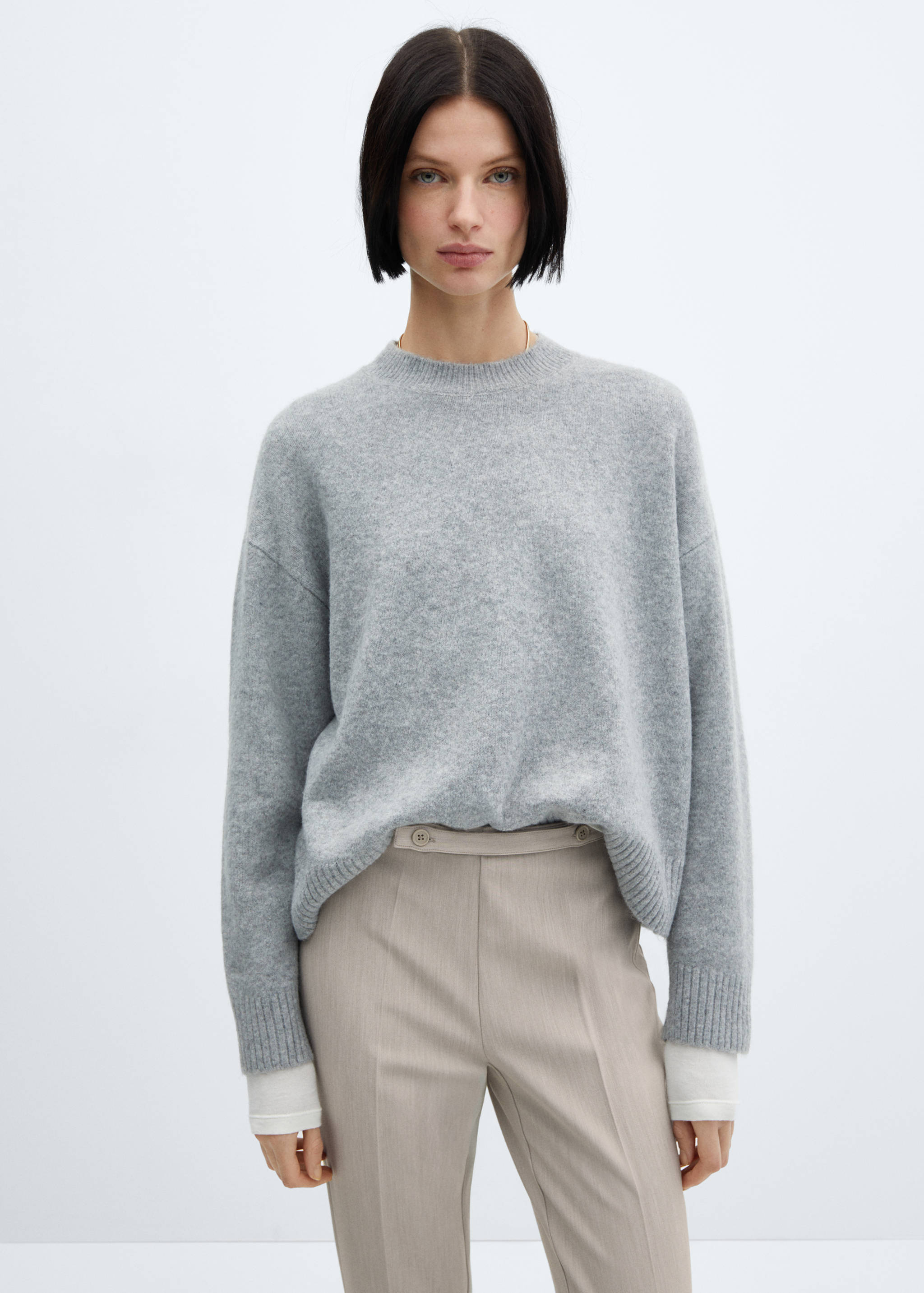 Belt straight-fit trousers - Details of the article 1