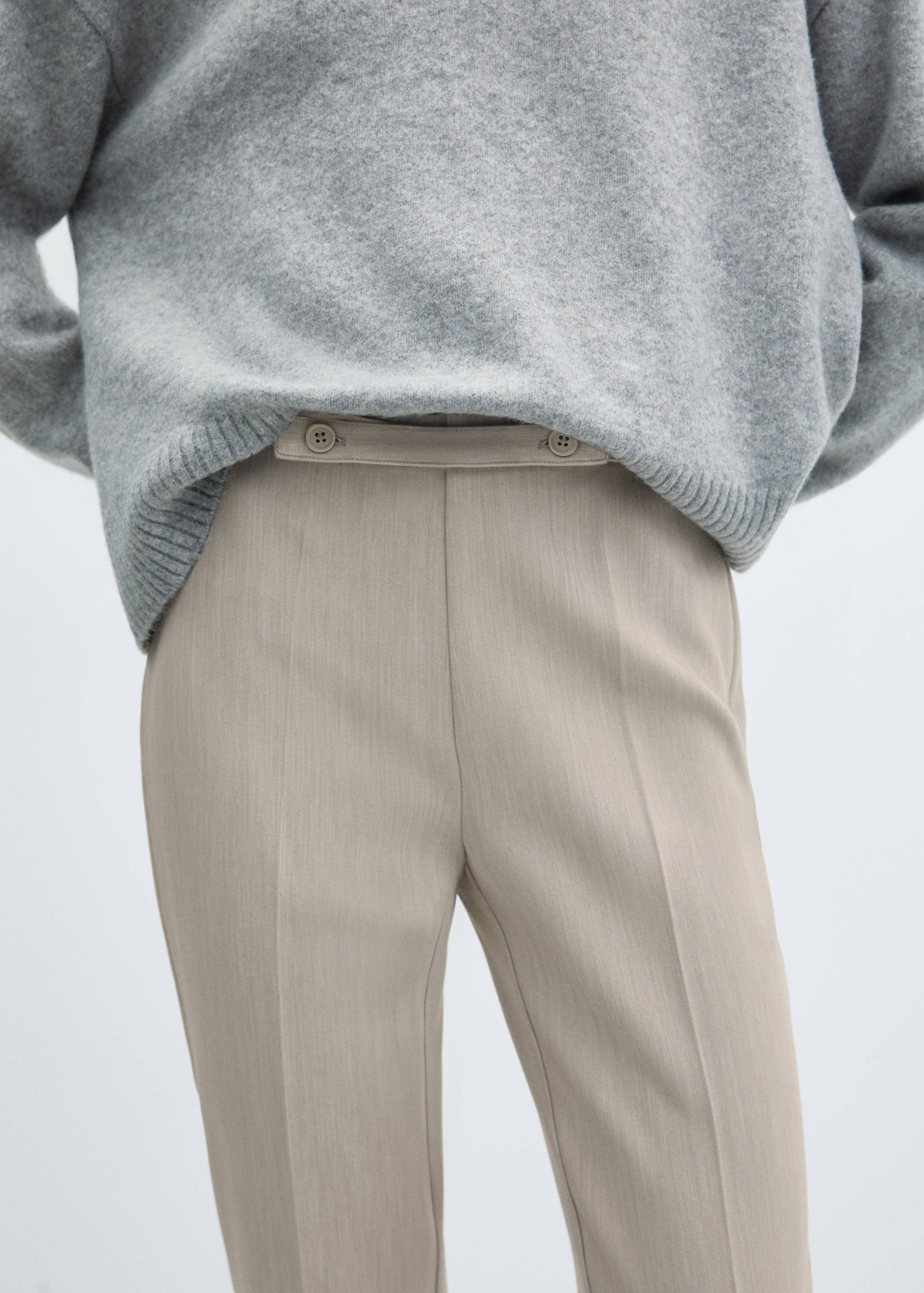 Belt straight-fit trousers - Details of the article 6
