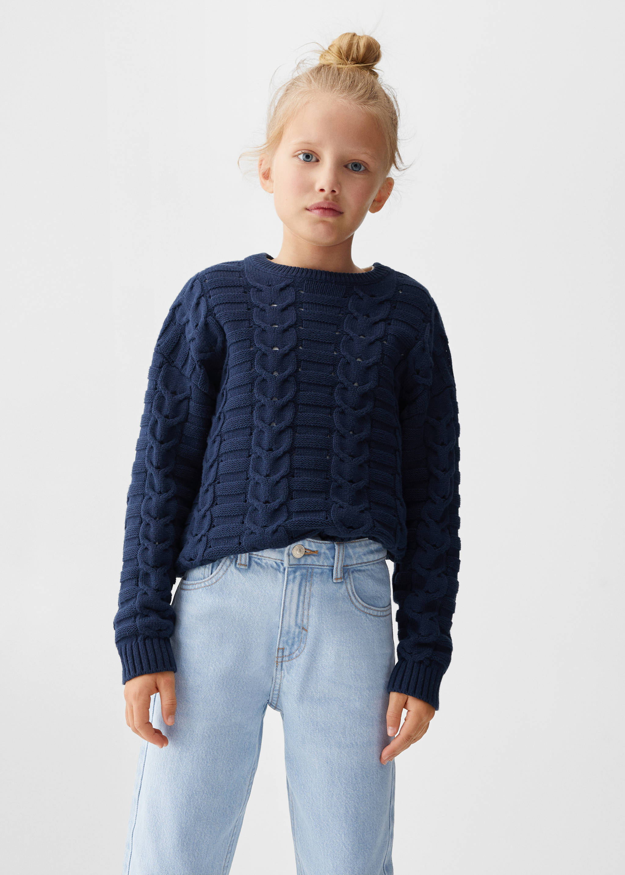 Jeans mom-fit algodón - Plano medio