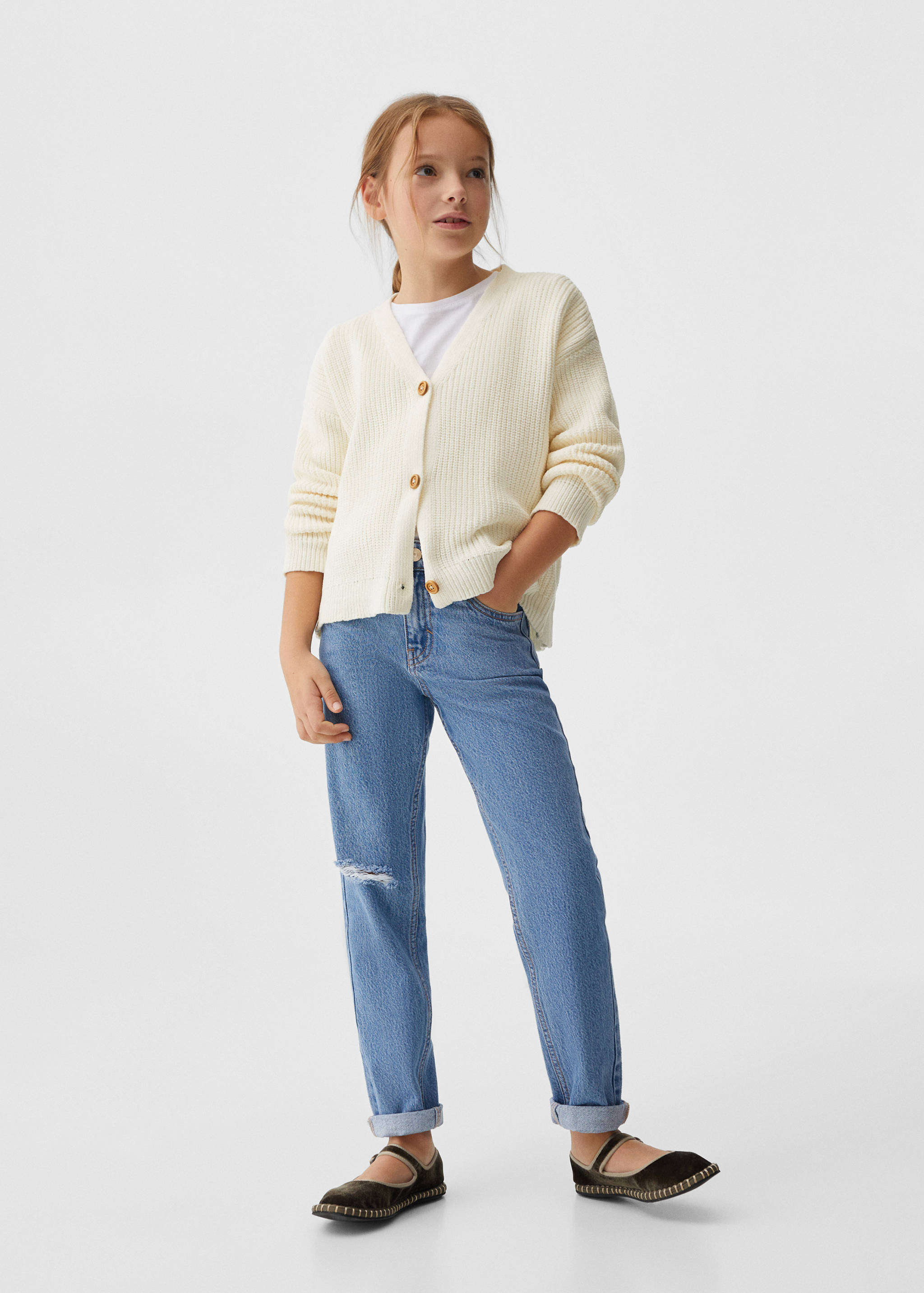 Jeans mom-fit algodón - Plano general