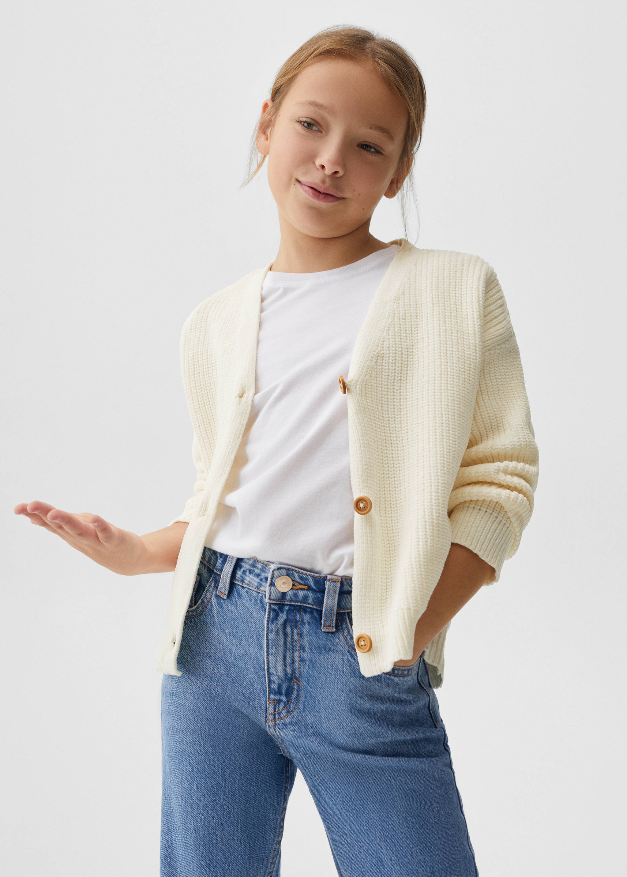 Jeans mom-fit algodón - Plano medio