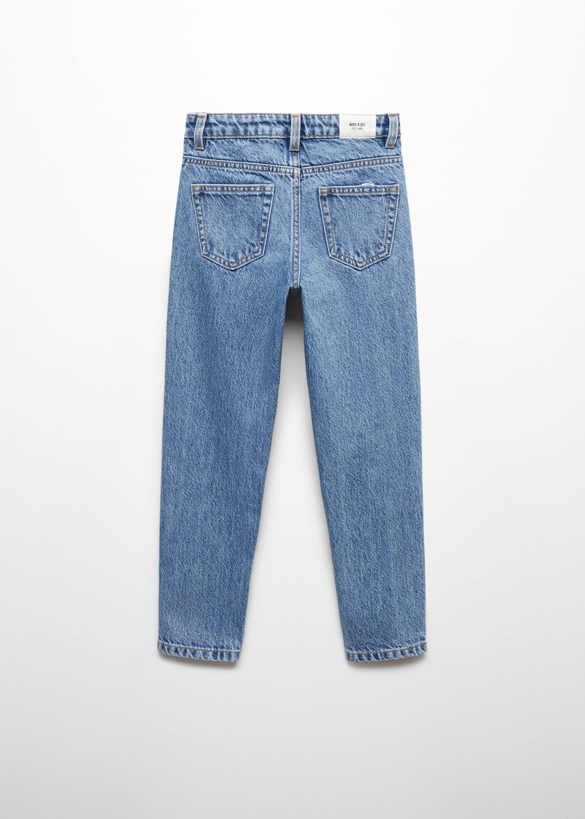 Jeans mom-fit algodón - Reverso del artículo