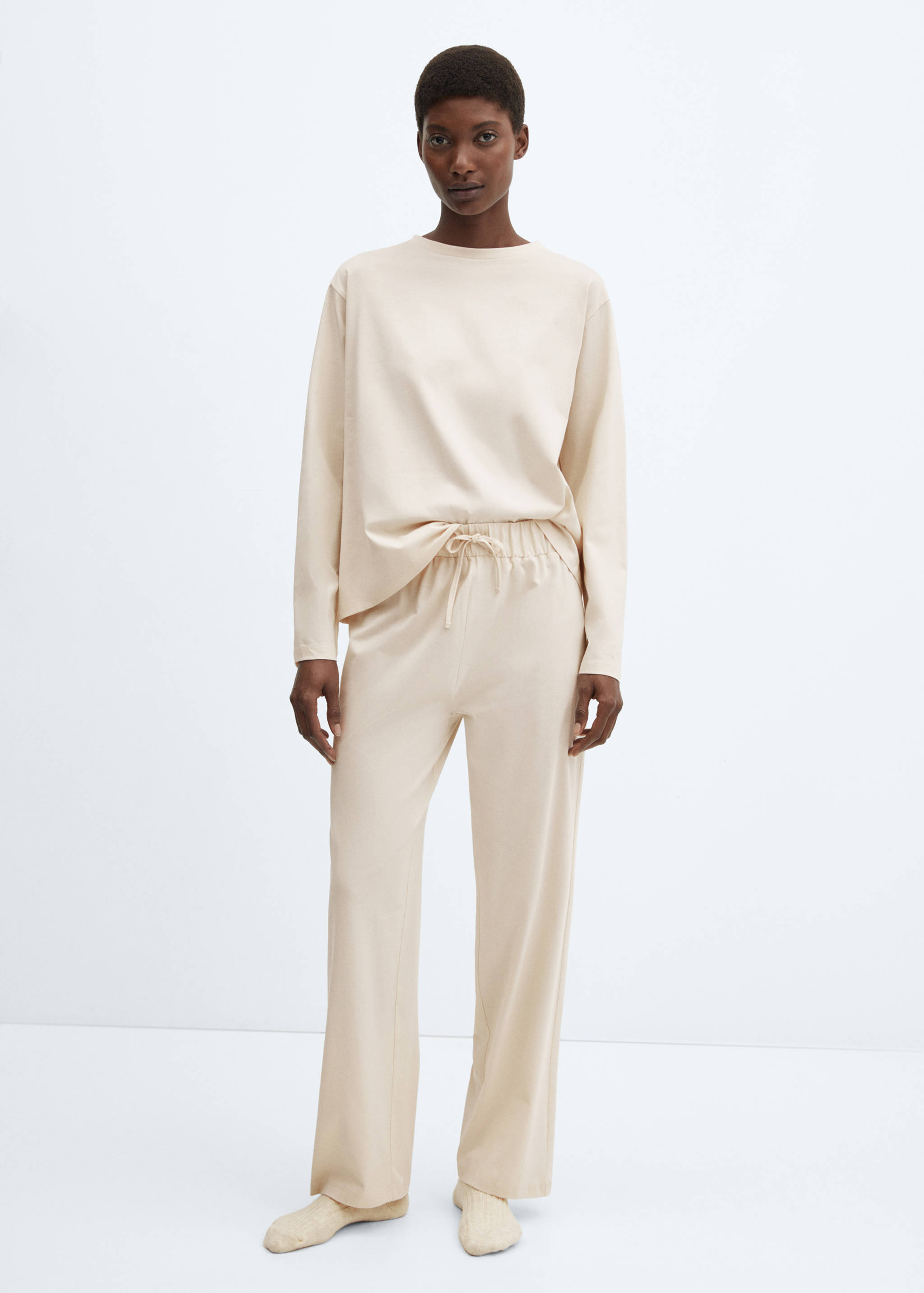 Pyjama deux pièces flanelle - Plan général