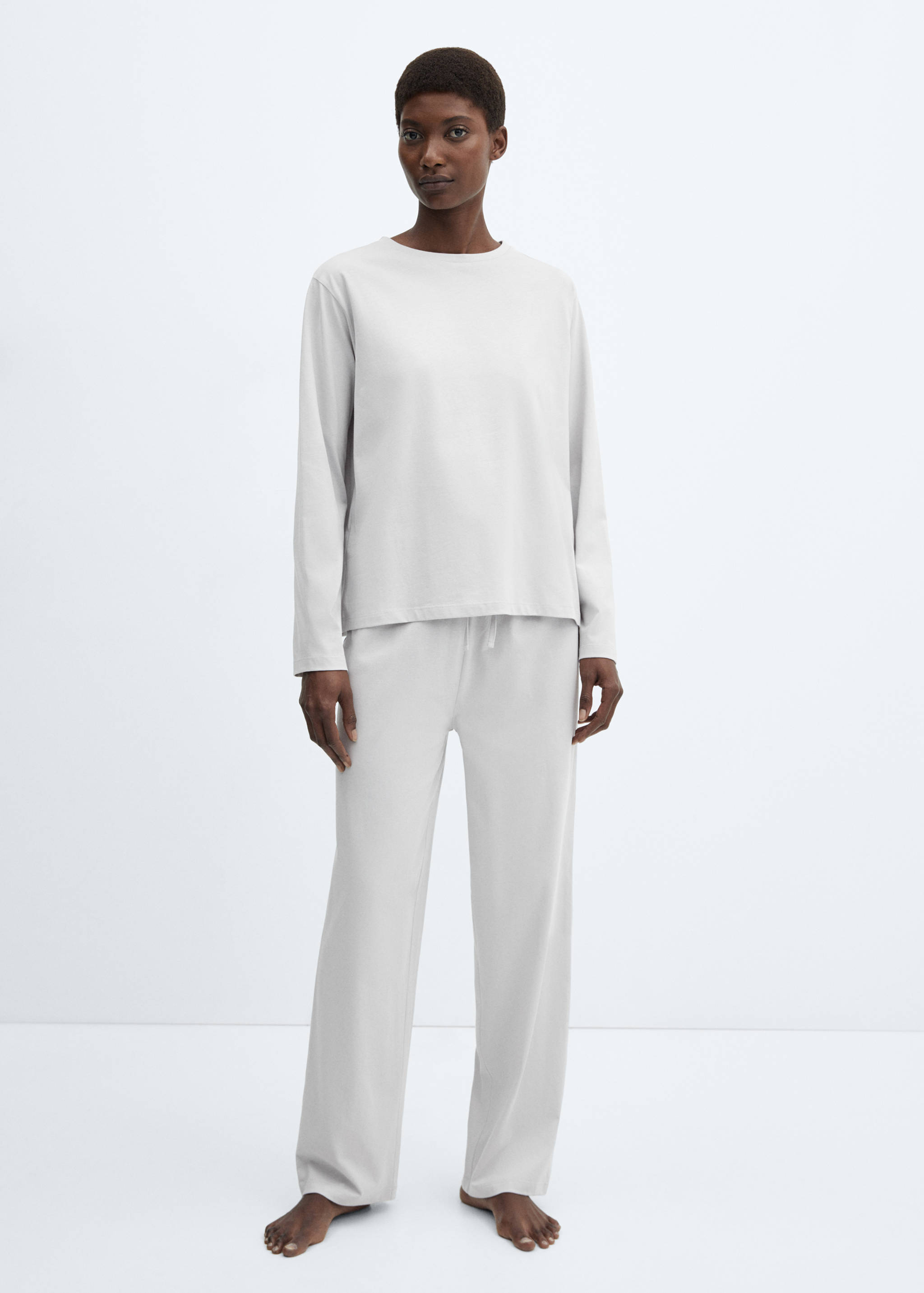 Pyjama deux pièces flanelle - Plan général