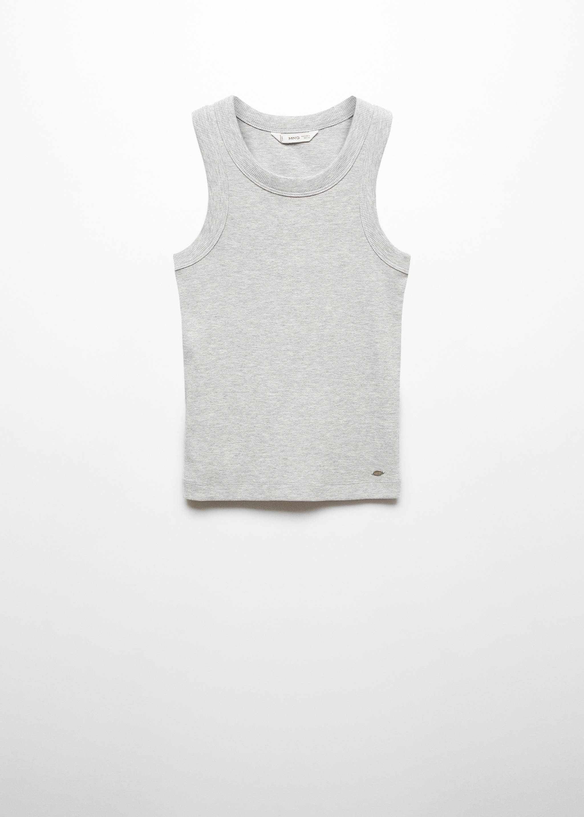 Top canalé algodón - Artículo sin modelo