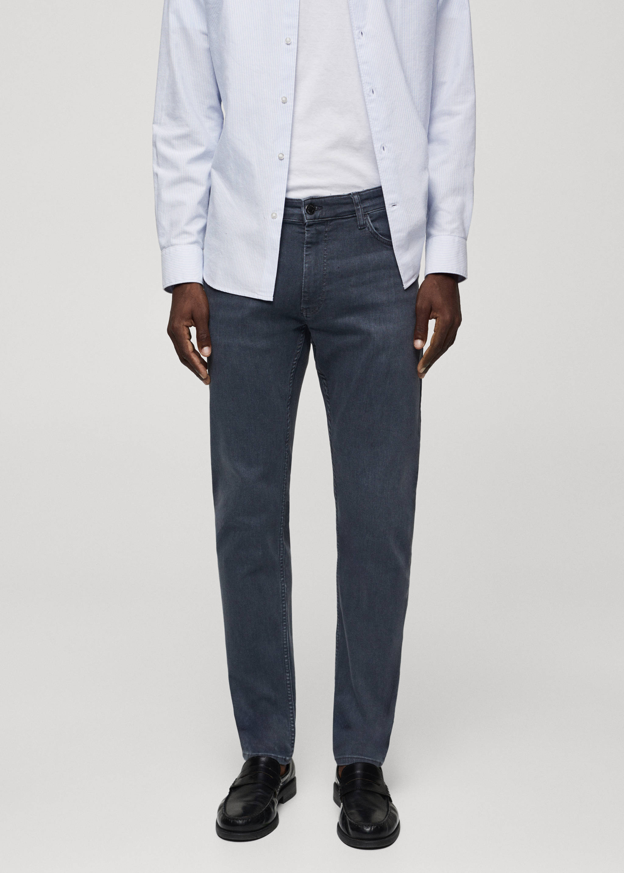 Jeans Patrick slim fit Ultra Soft Touch - Plano médio