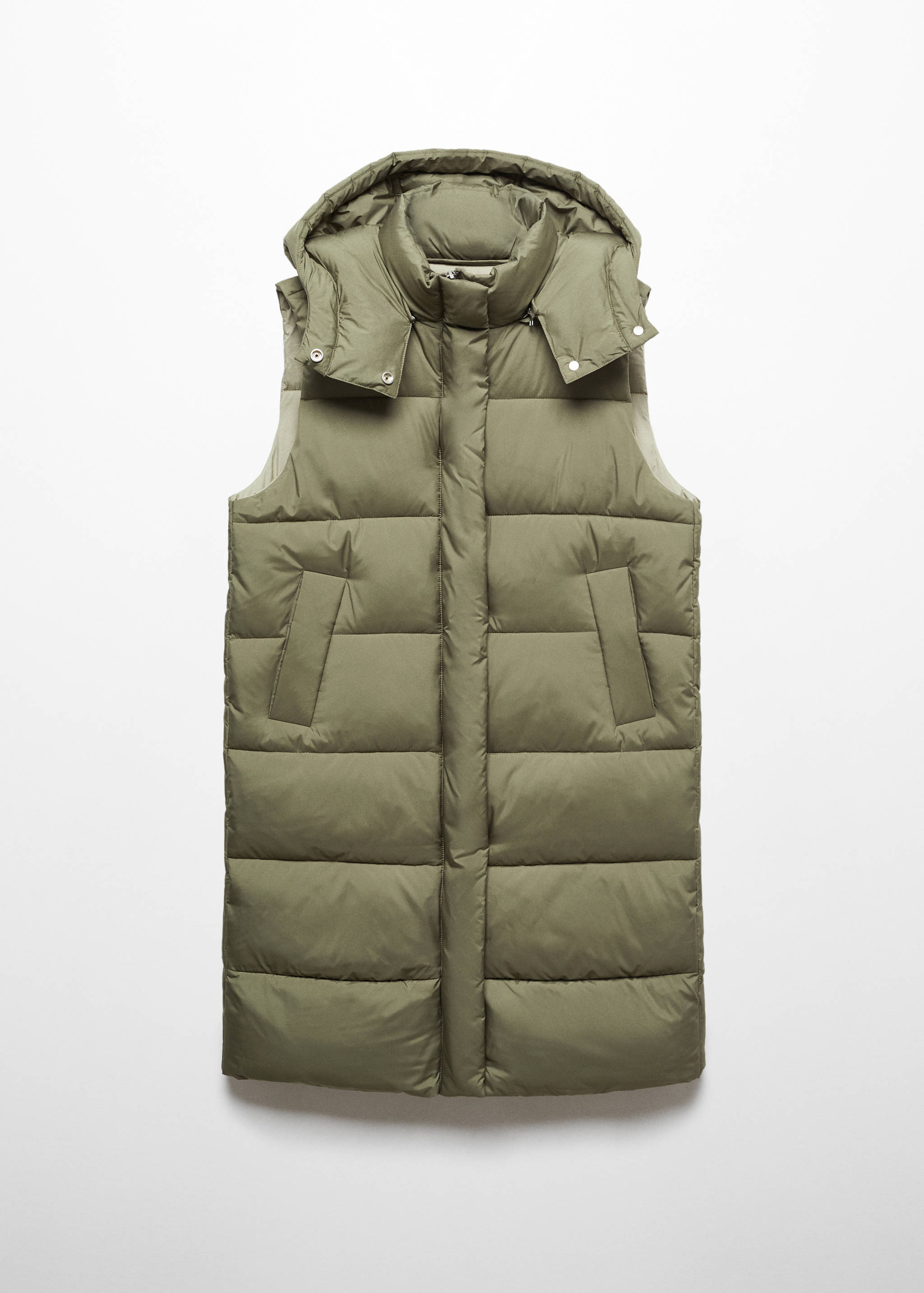 Quilted vest with hood - Article without model