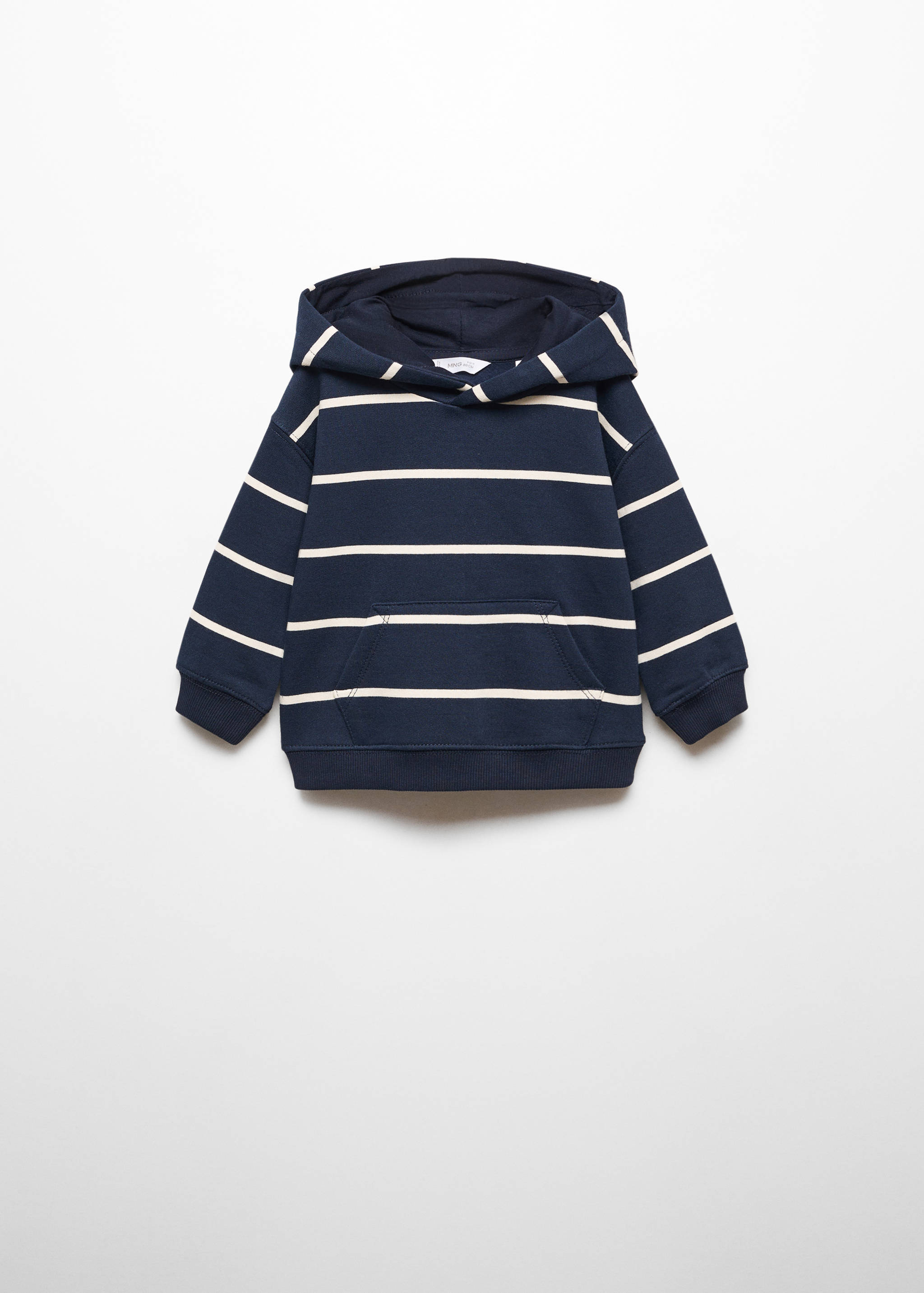Striped hooded sweatshirt - Article without model