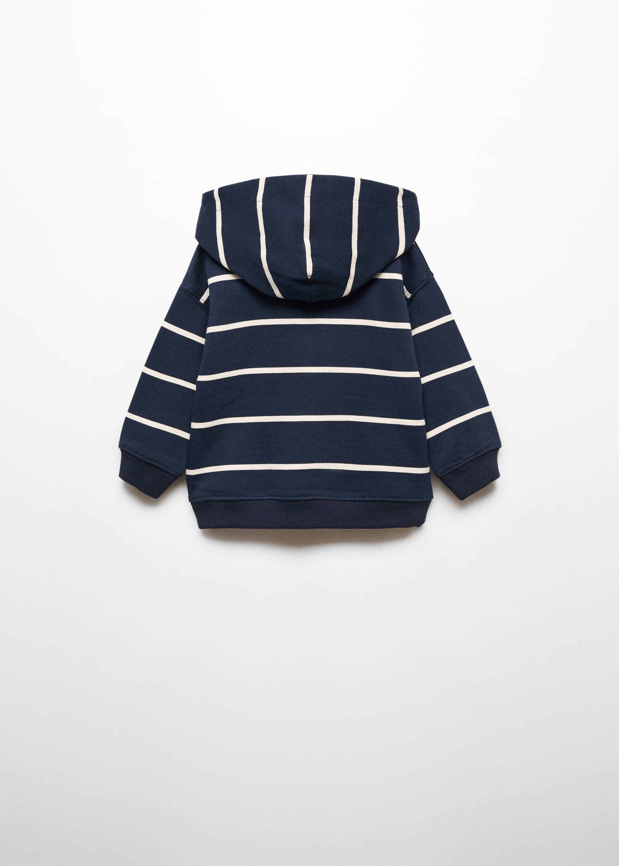 Striped hooded sweatshirt - Reverse of the article
