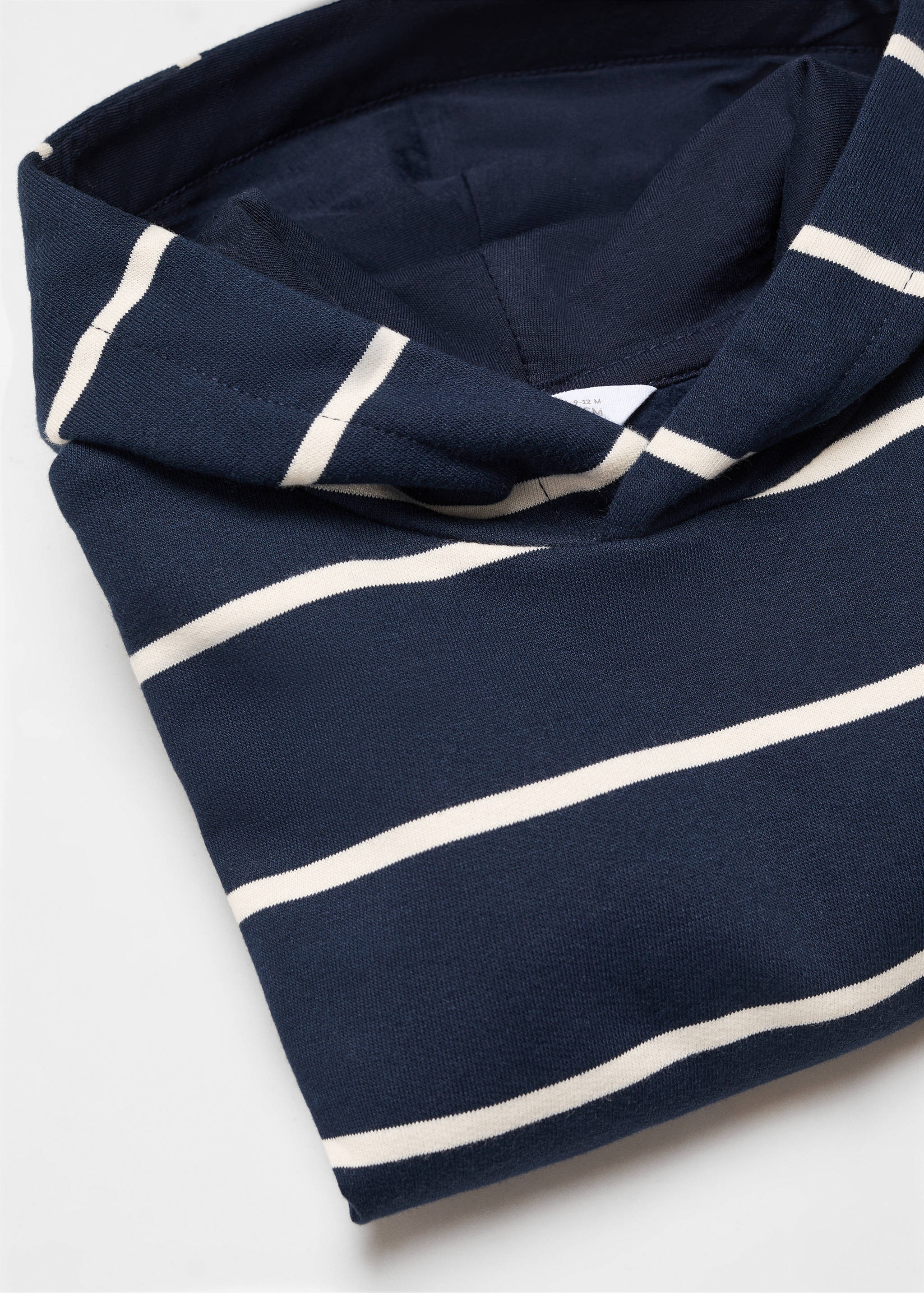 Striped hooded sweatshirt - Details of the article 0