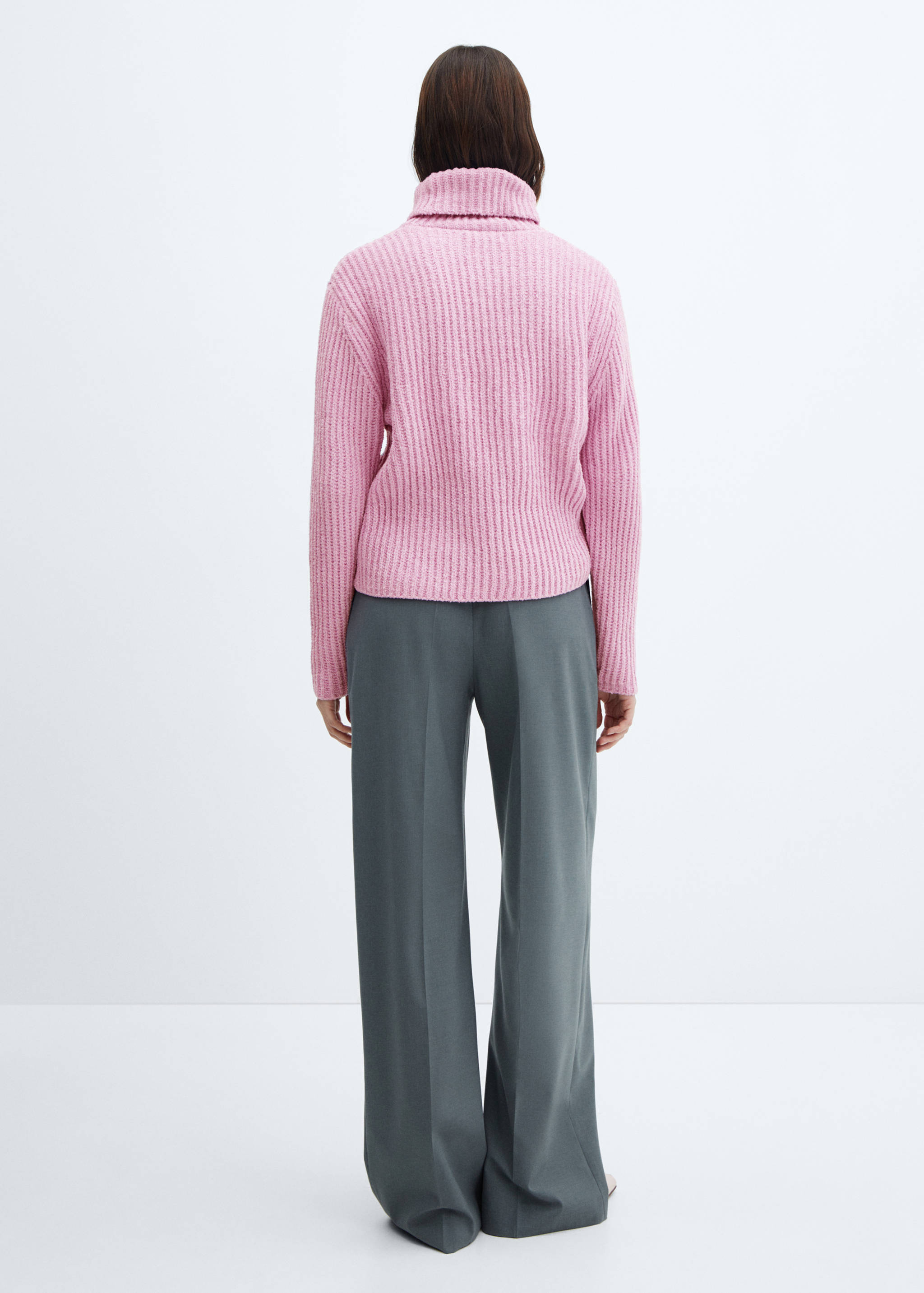 Turtleneck knitted sweater - Reverse of the article