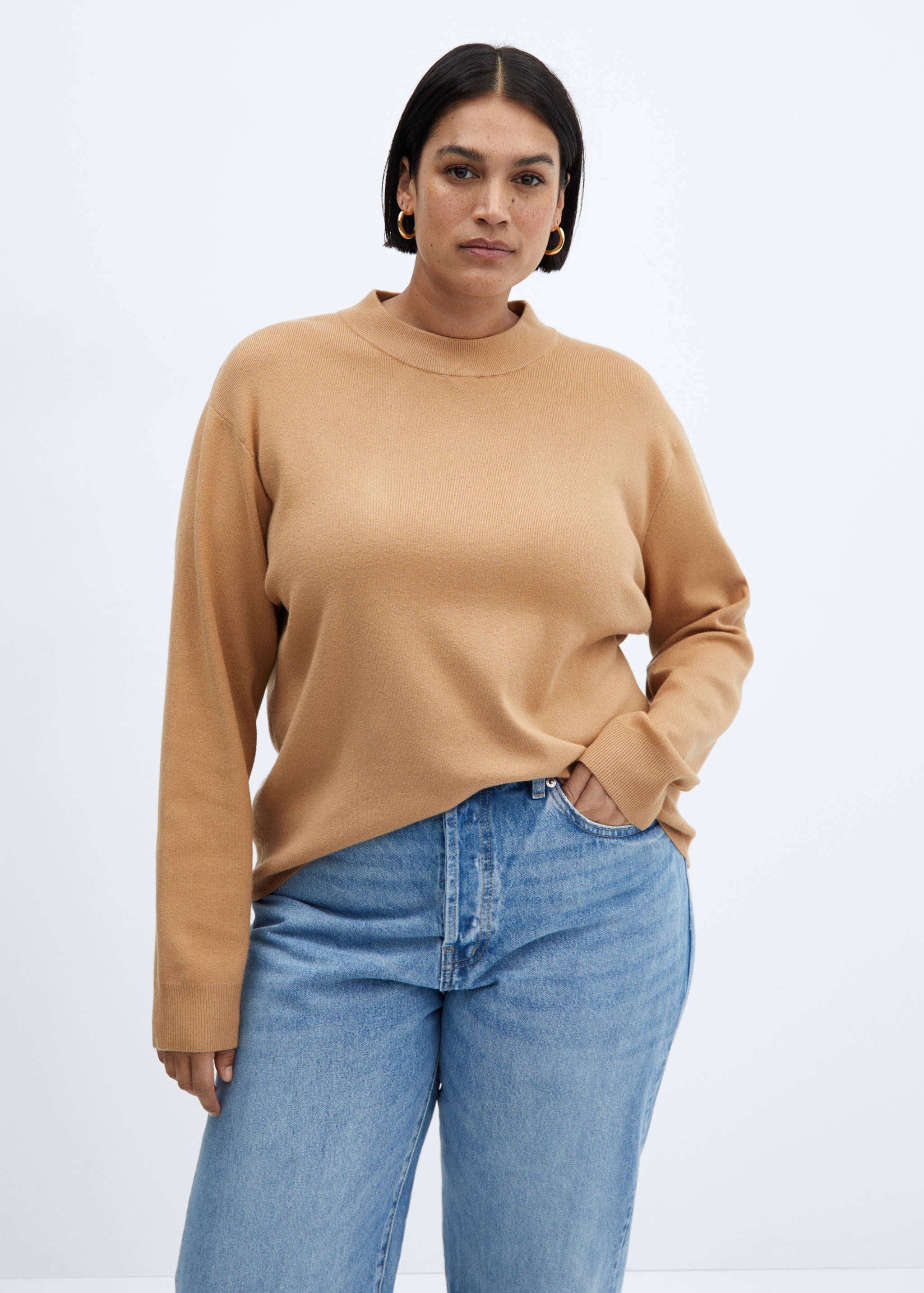 Round-neck knitted sweater - Details of the article 5