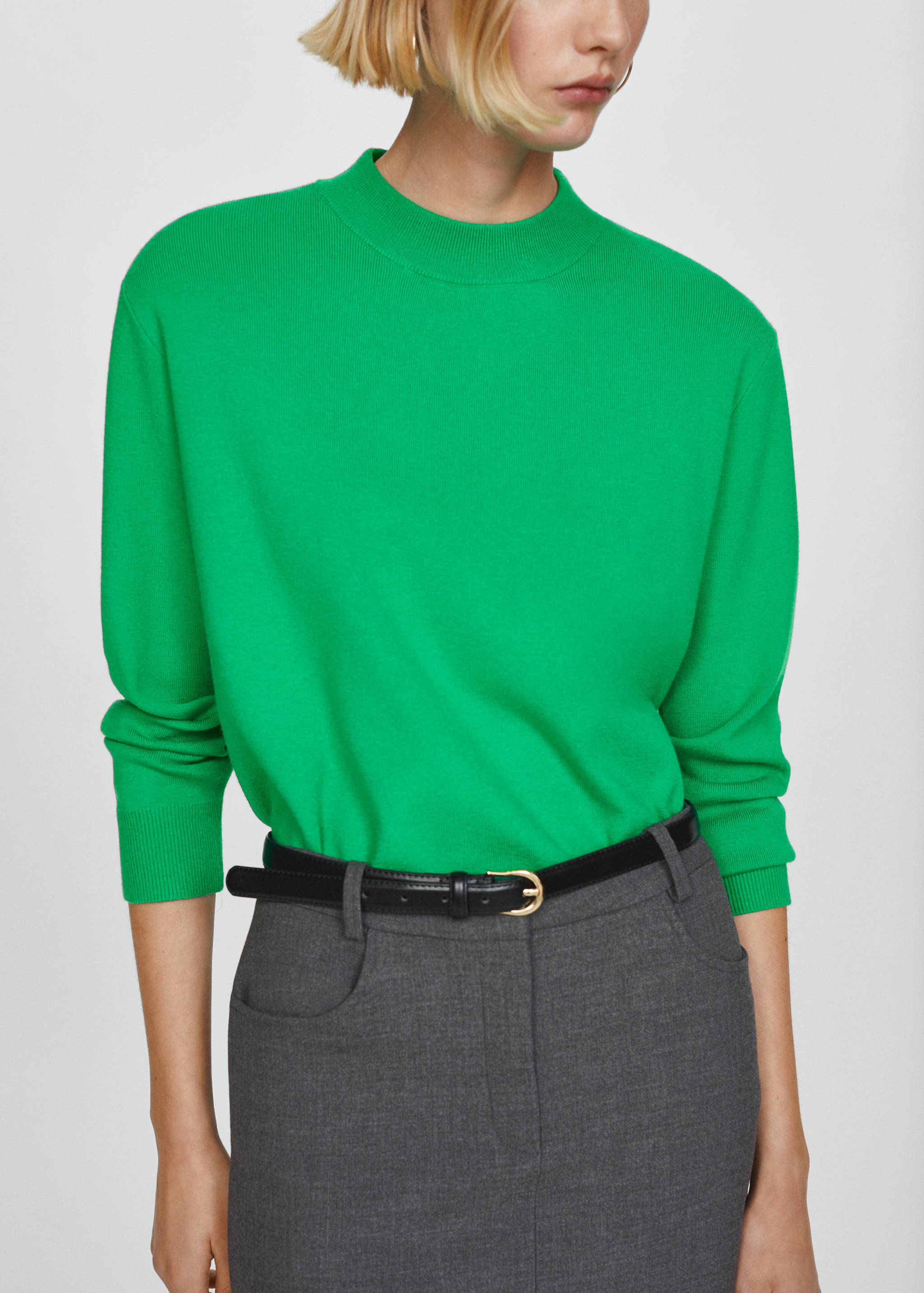 Round-neck knitted sweater - Details of the article 6