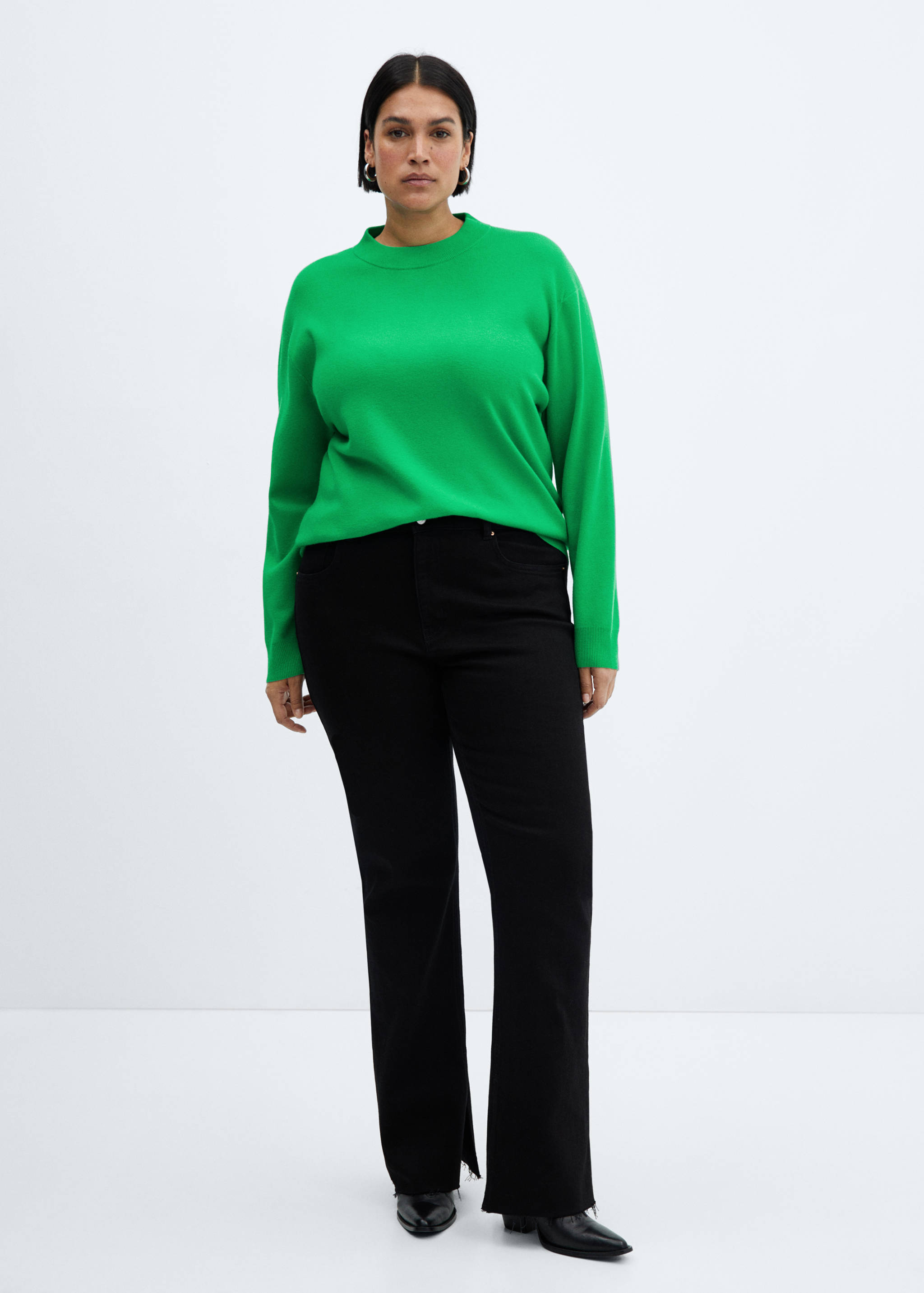 Round-neck knitted sweater - Details of the article 3