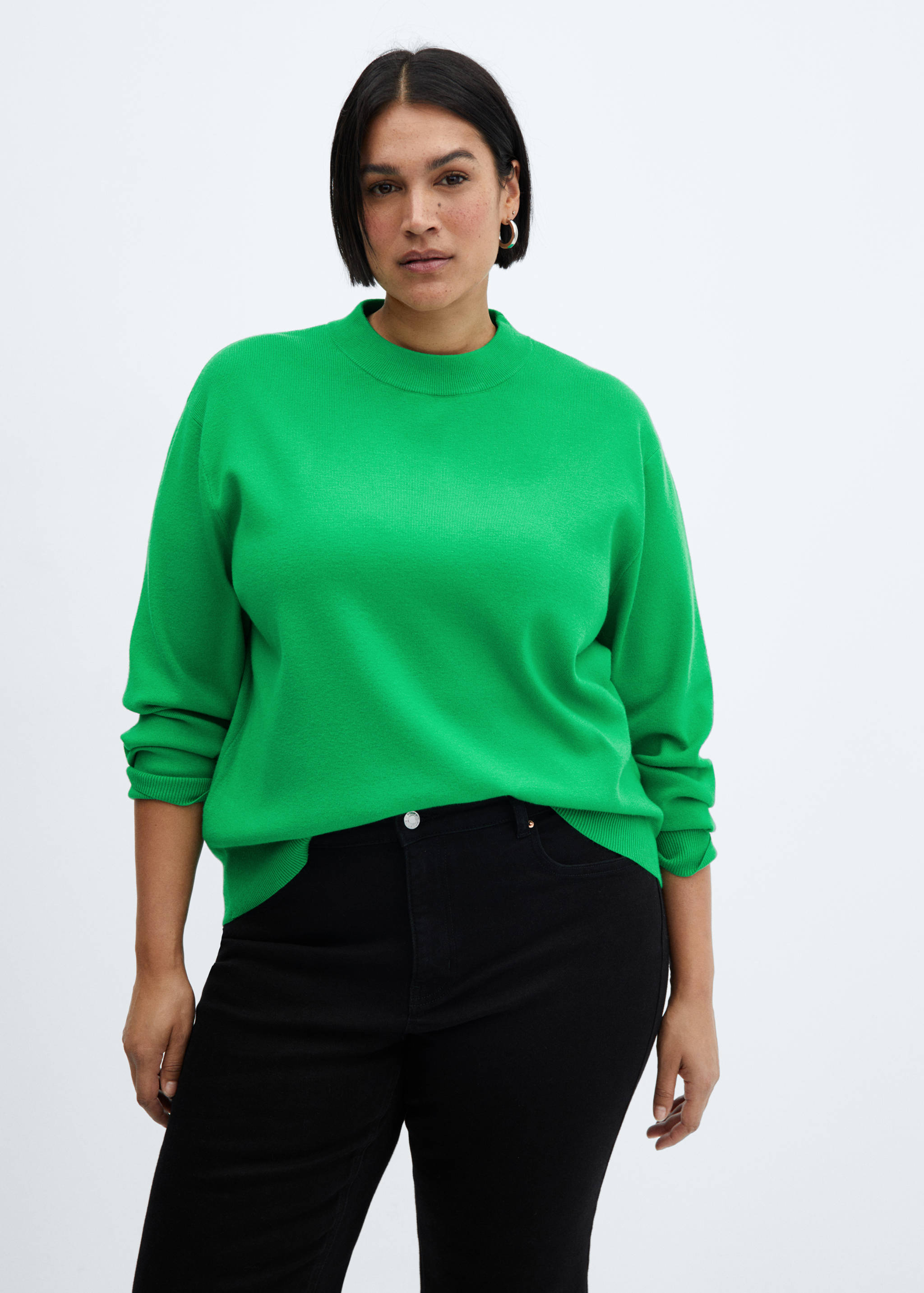 Round-neck knitted sweater - Details of the article 5