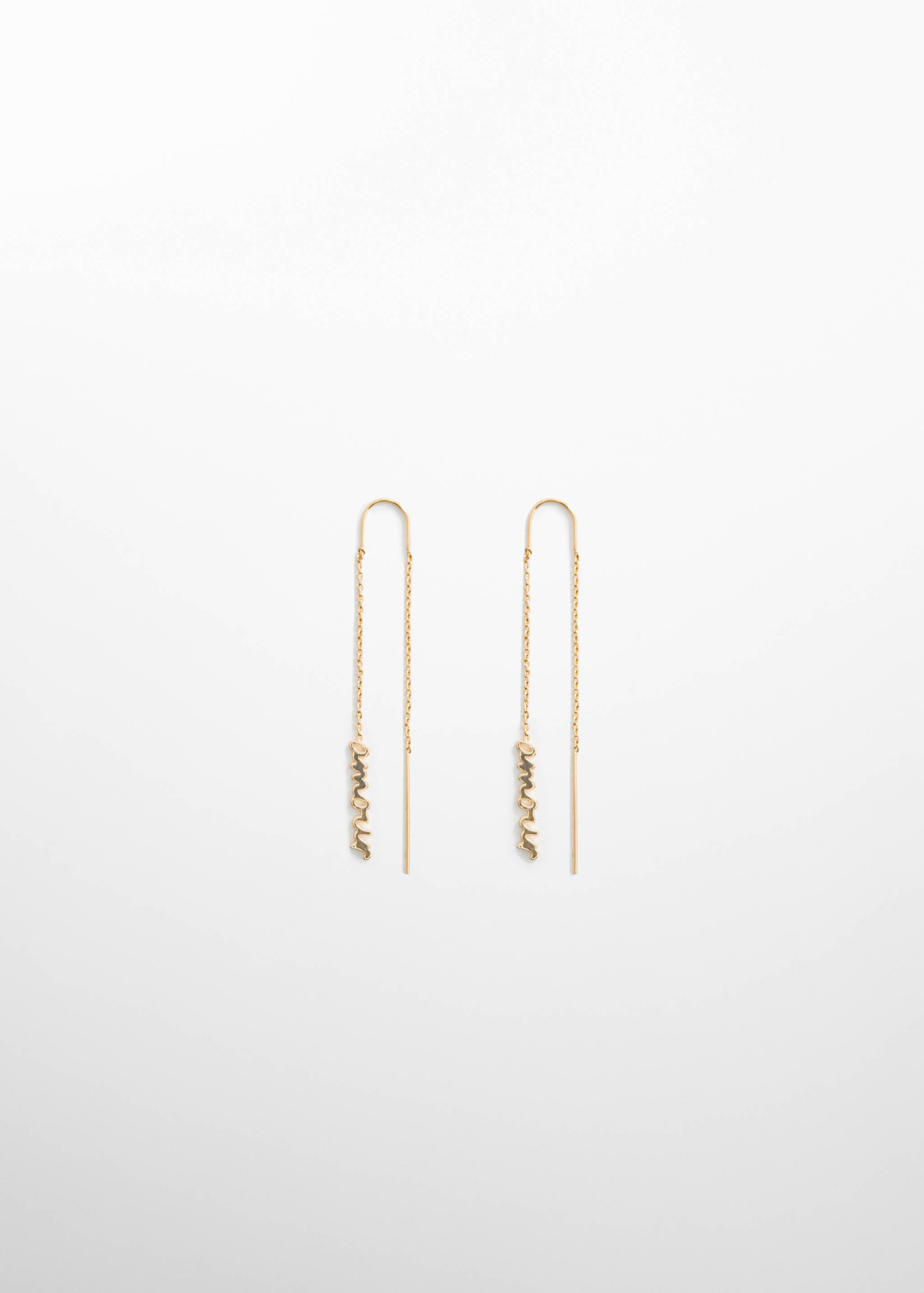 Boucles d'oreilles fil lettres - Article sans modèle