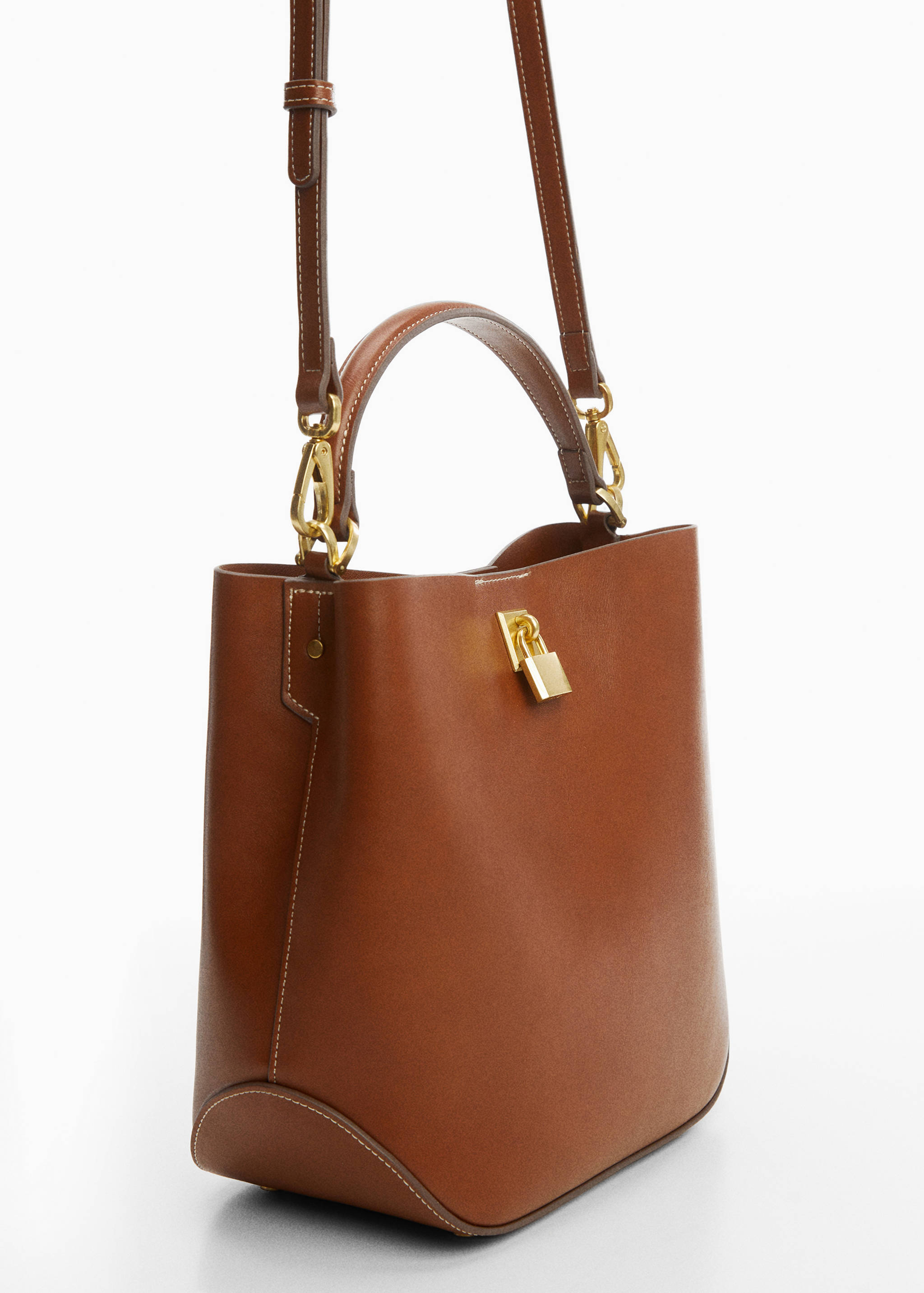 Shopper bag with padlock - Medium plane