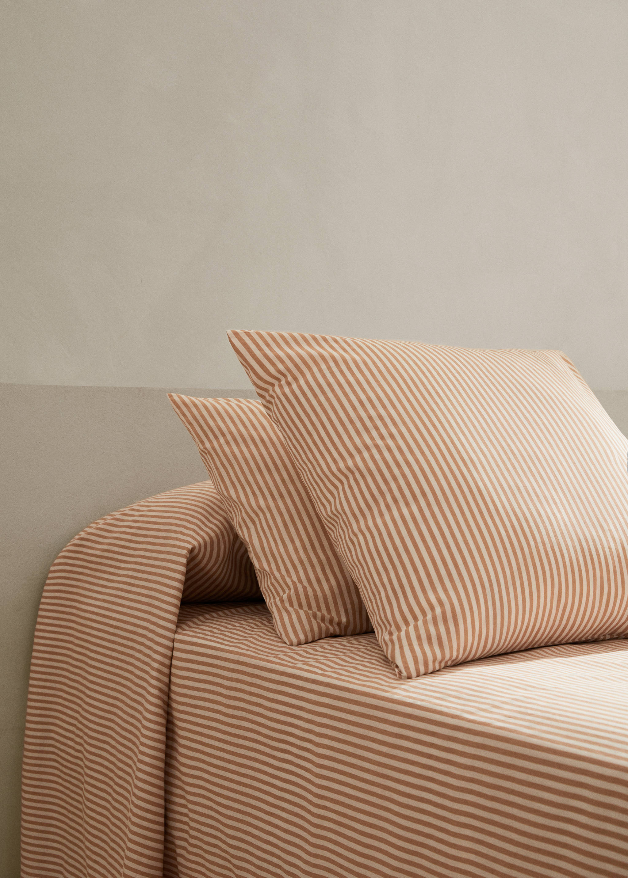 Funda de almohada algodón rayas 45x110cm - Plano general