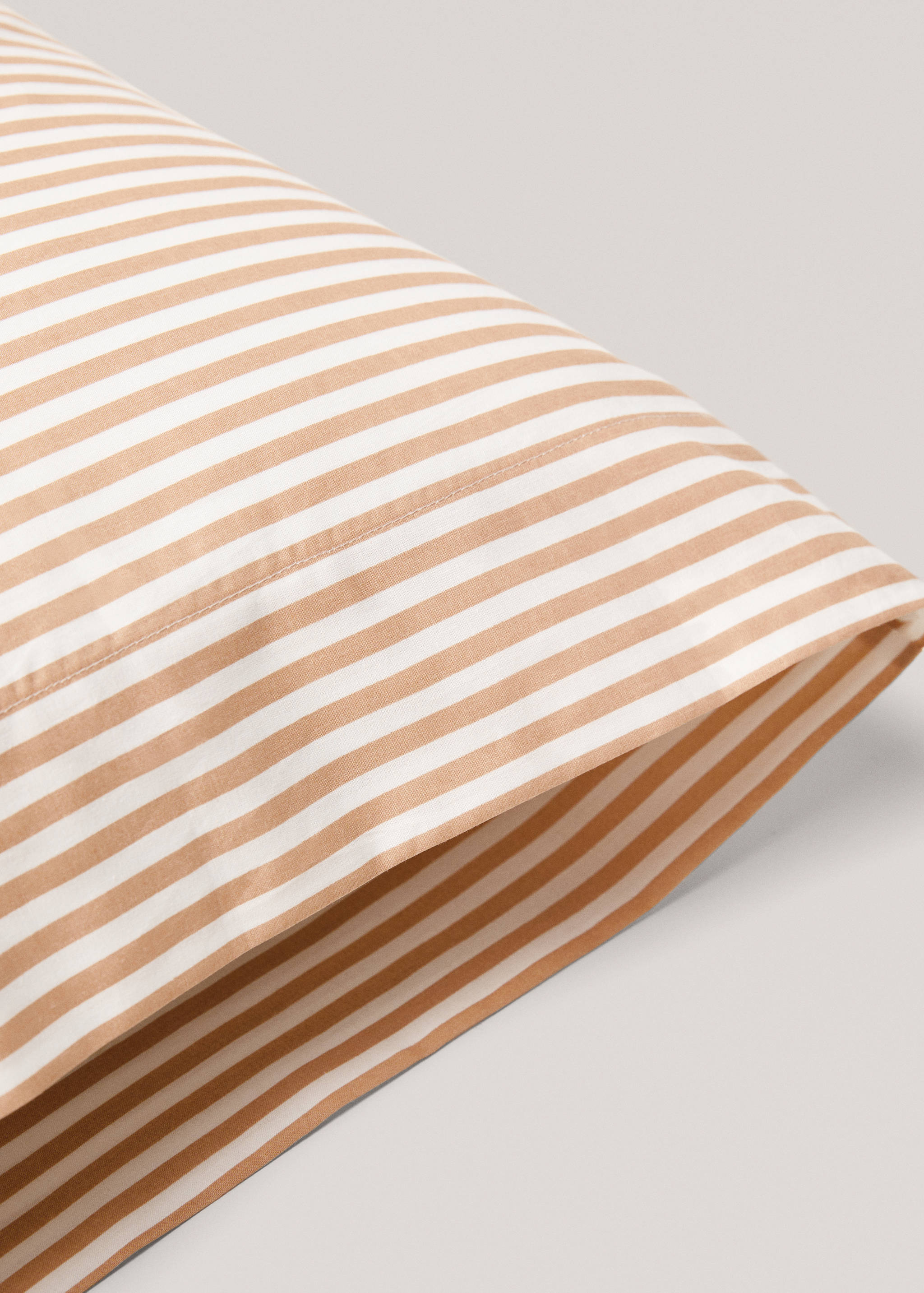 Funda de almohada algodón rayas 45x110cm - Detalle del artículo 1