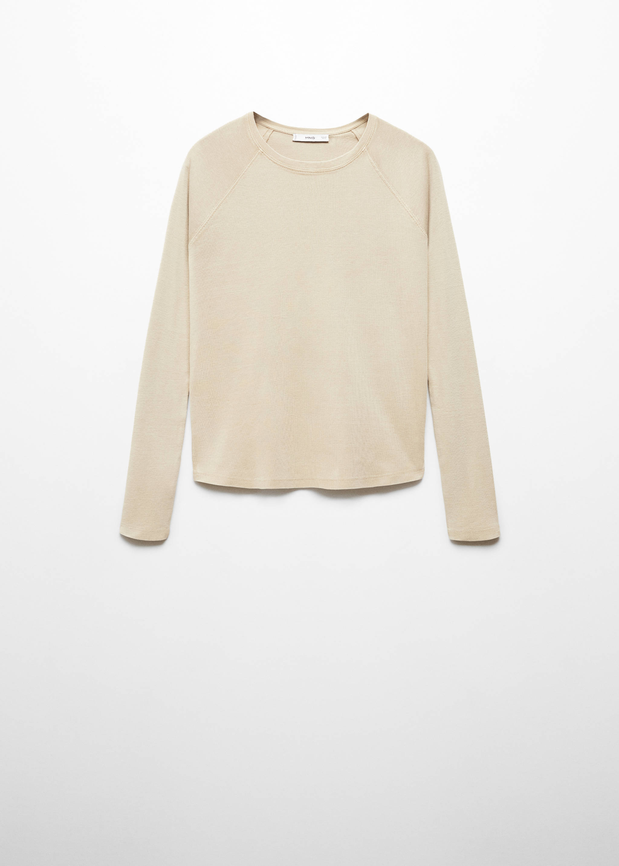 Camiseta lavada cuello redondo - Artículo sin modelo