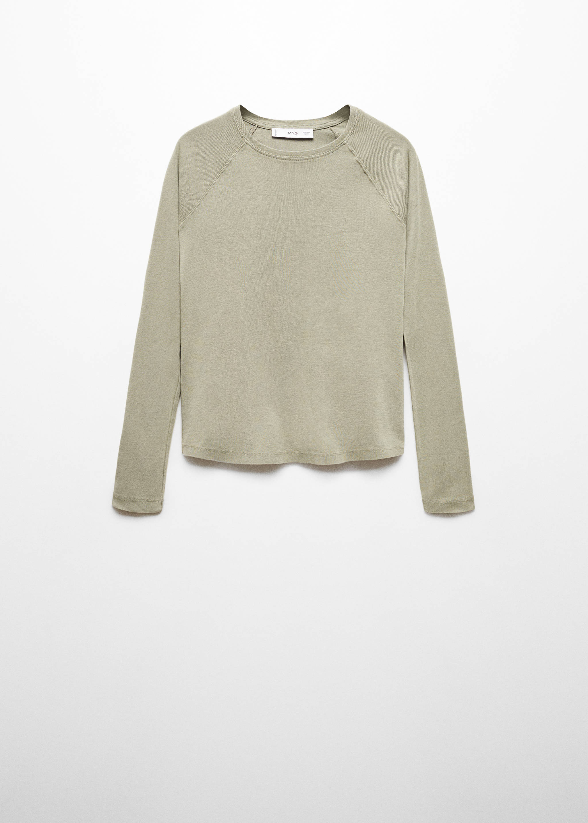 Camiseta lavada cuello redondo - Artículo sin modelo