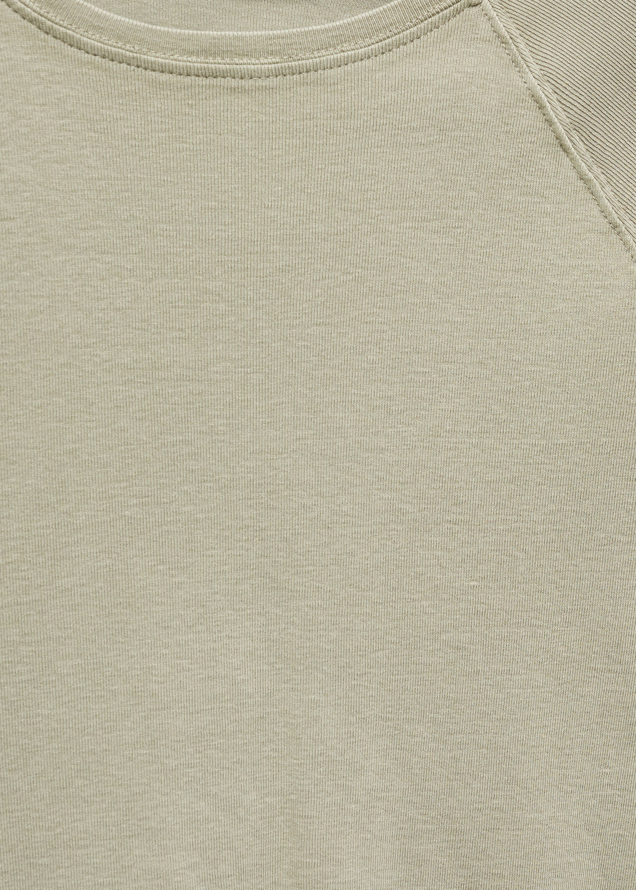 Camiseta lavada cuello redondo - Detalle del artículo 8