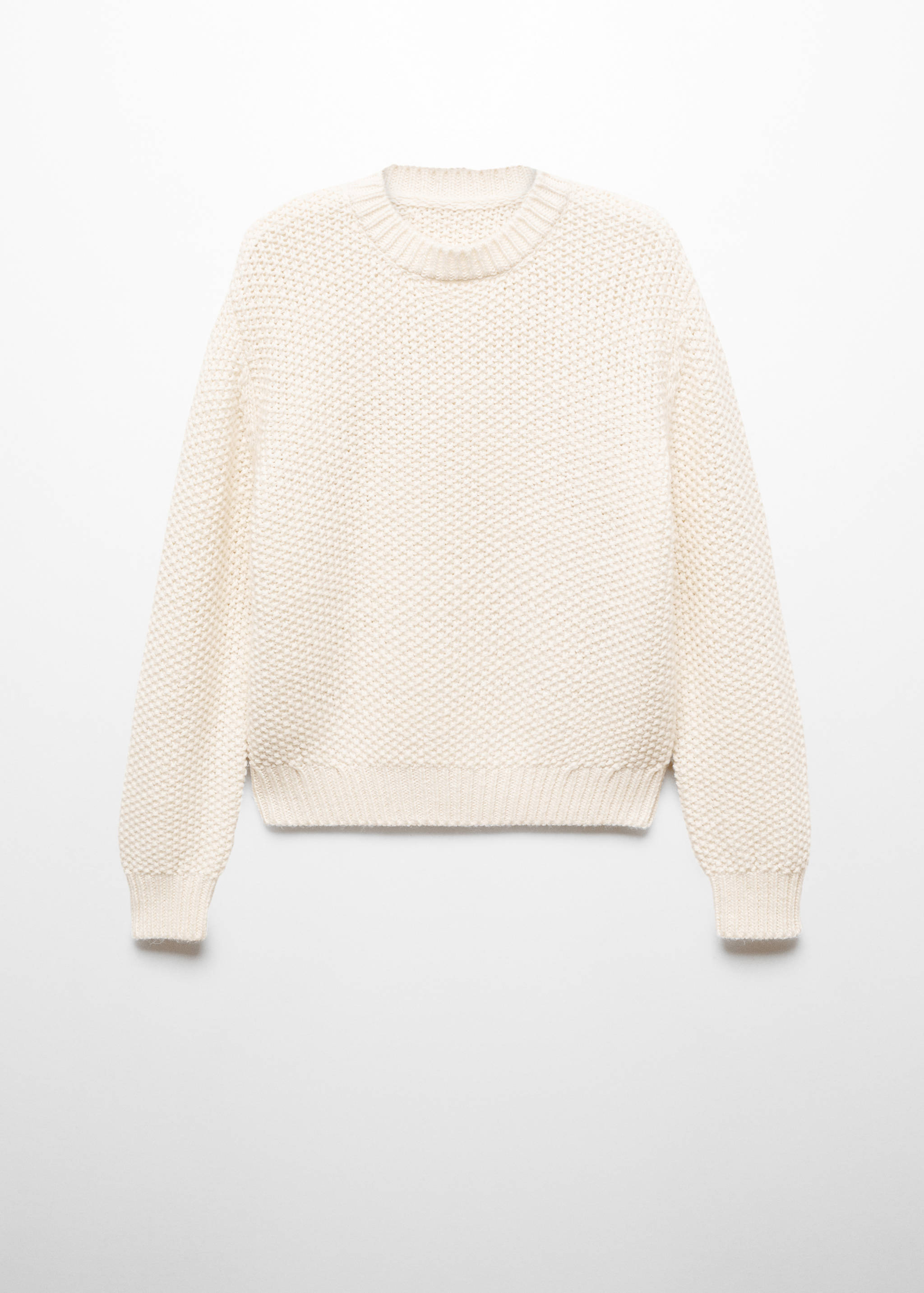 Round-neck knitted sweater - Article without model