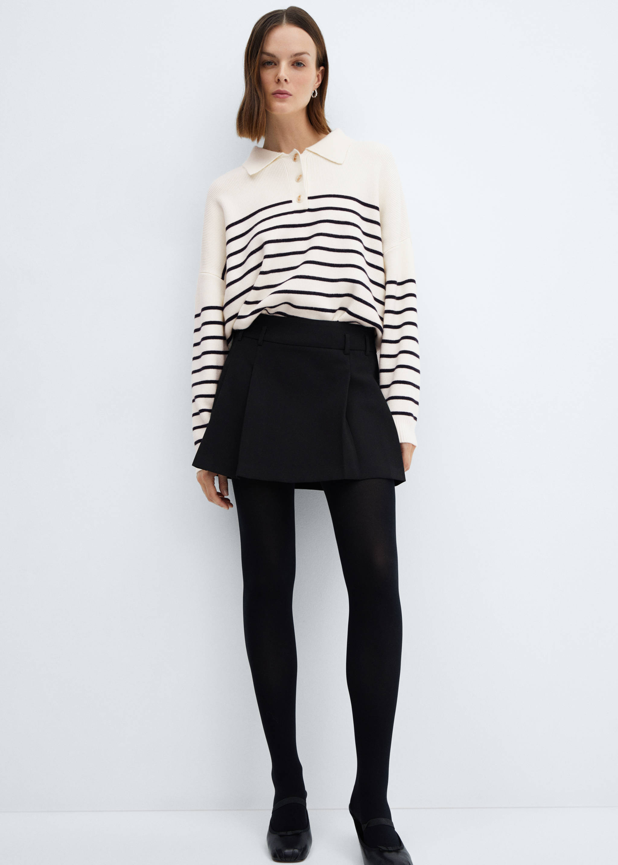 Вязаный джемпер с пуговицами - Деталь изделия 2