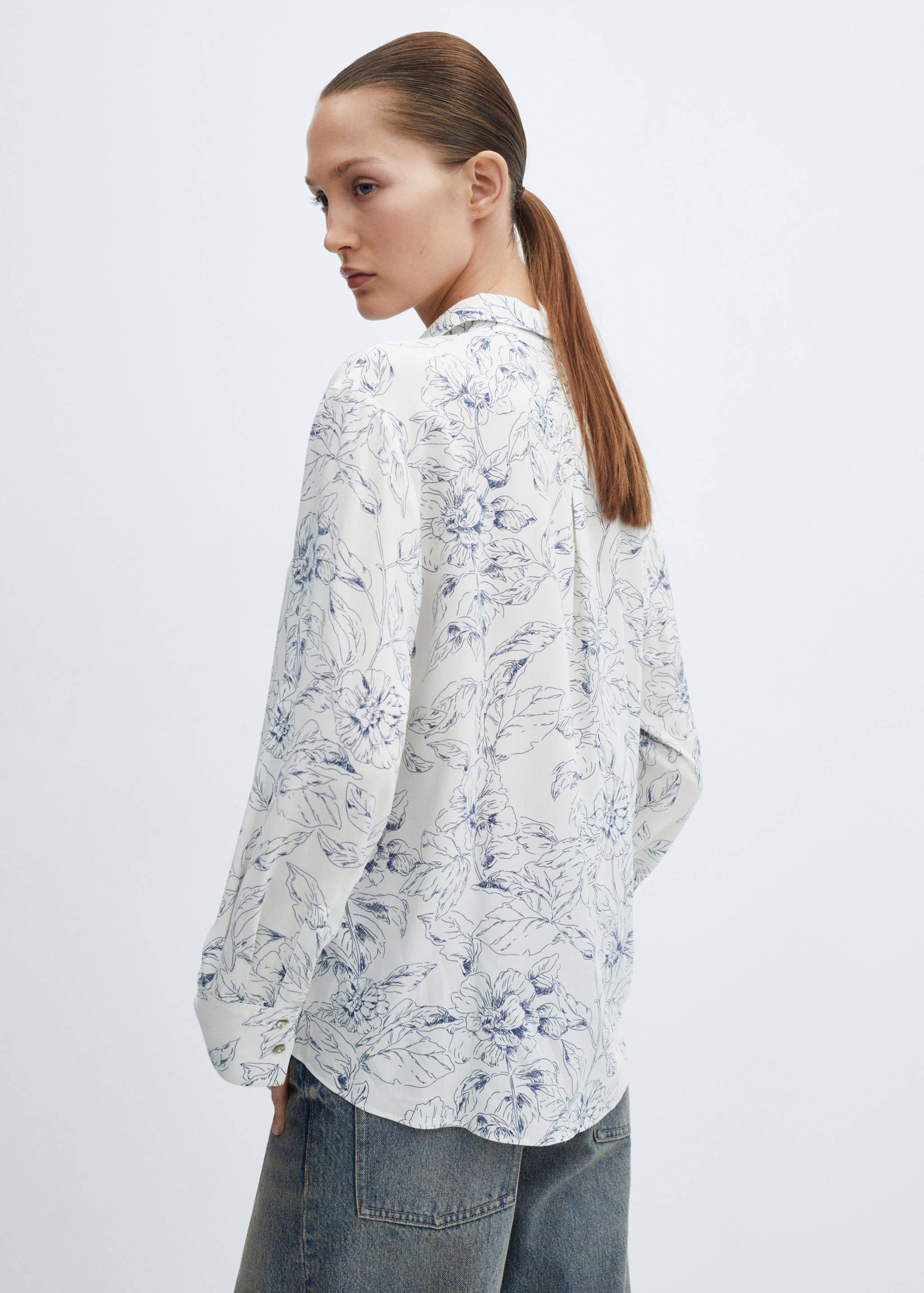 Πουκάμισο εμπριμέ κουμπιά - Πίσω όψη προϊόντος