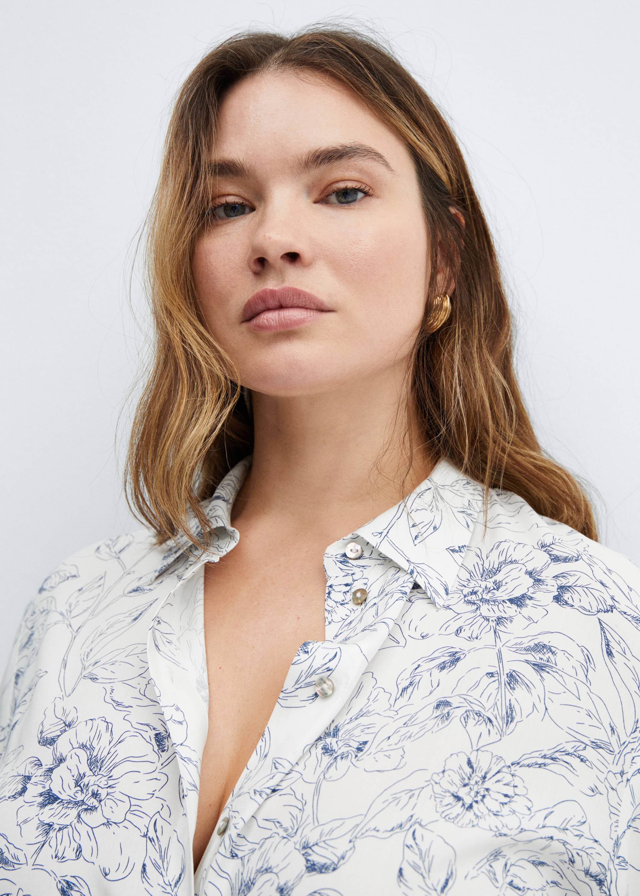 Πουκάμισο εμπριμέ κουμπιά - Λεπτομέρεια του προϊόντος 4