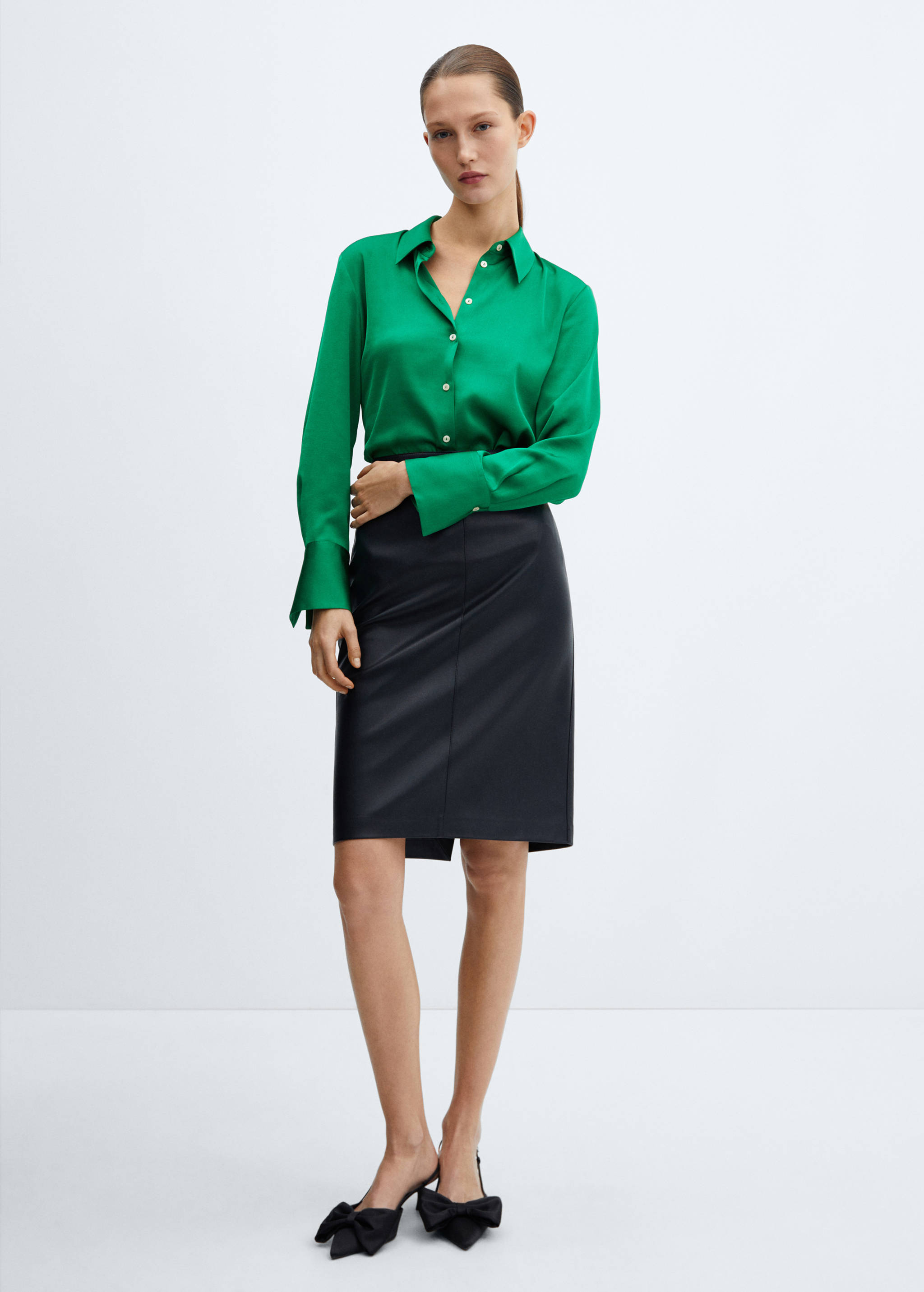 Chemise fluide satinée - Plan général