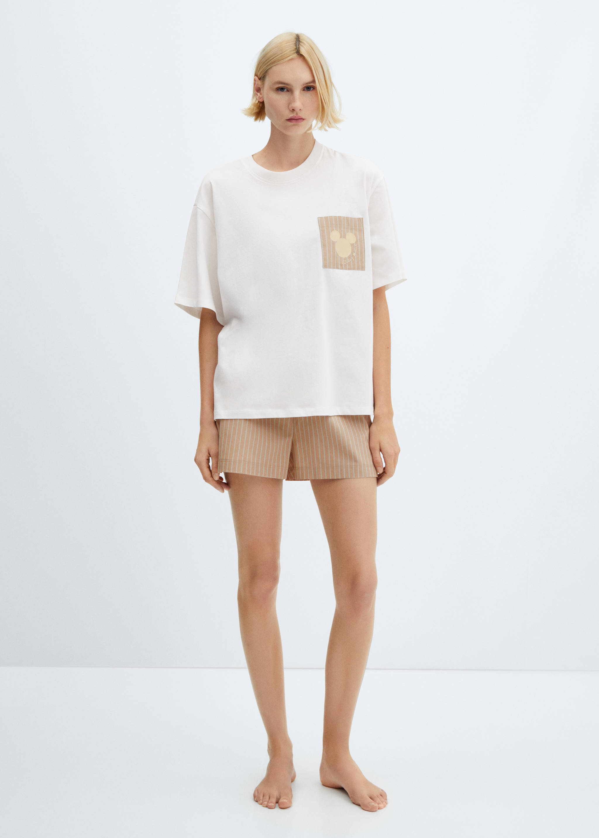 Pijama dues peces ratlles Mickey Mouse - Pla general