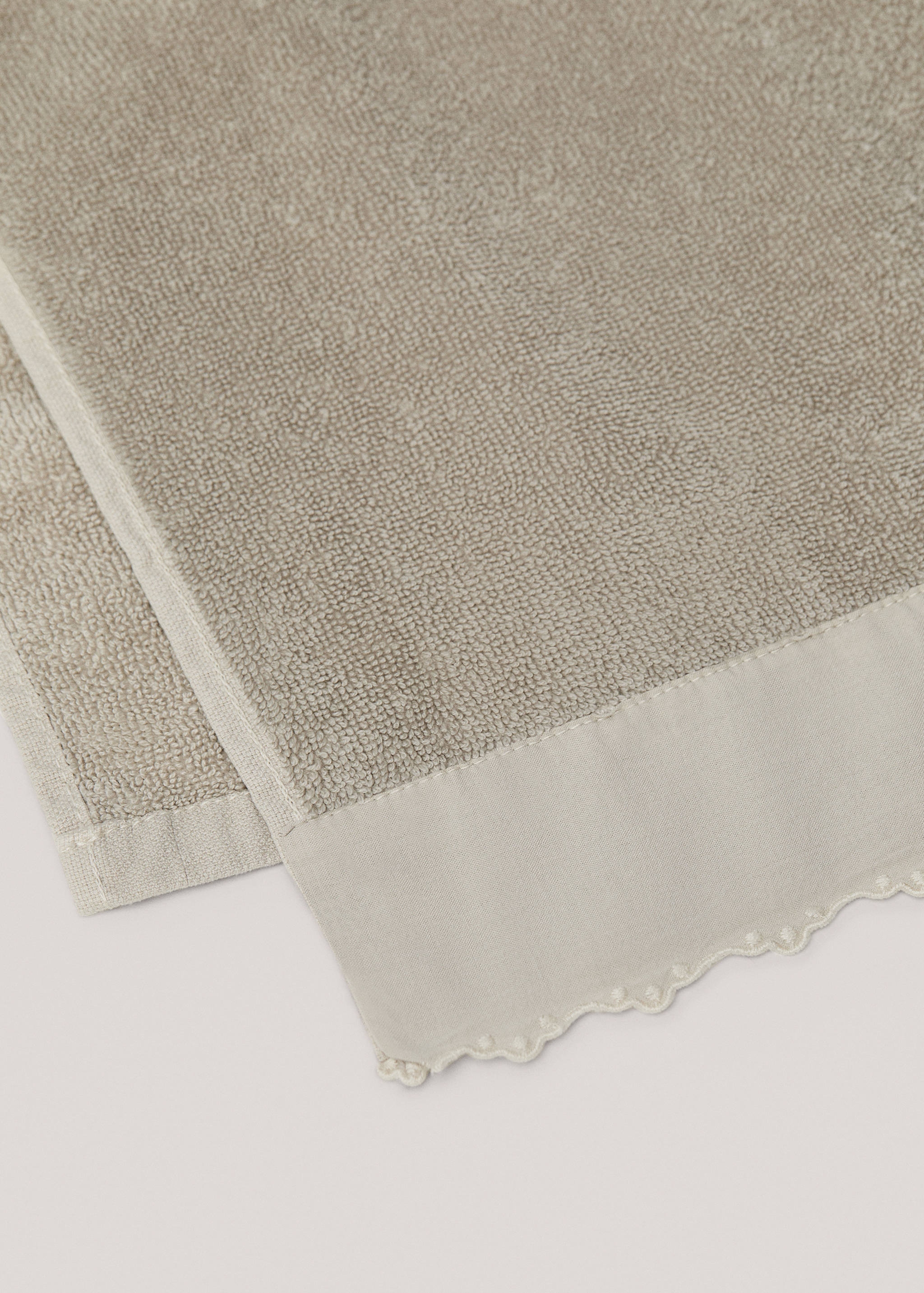 Toalla tocador 100% algodón puntilla - Detalle del artículo 2