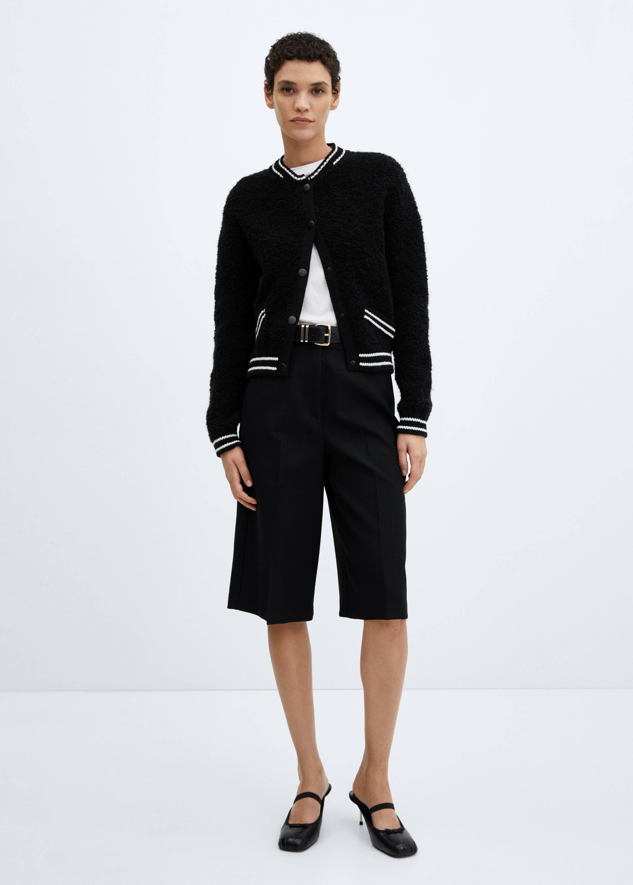 Knitted bomber jacket - General plane