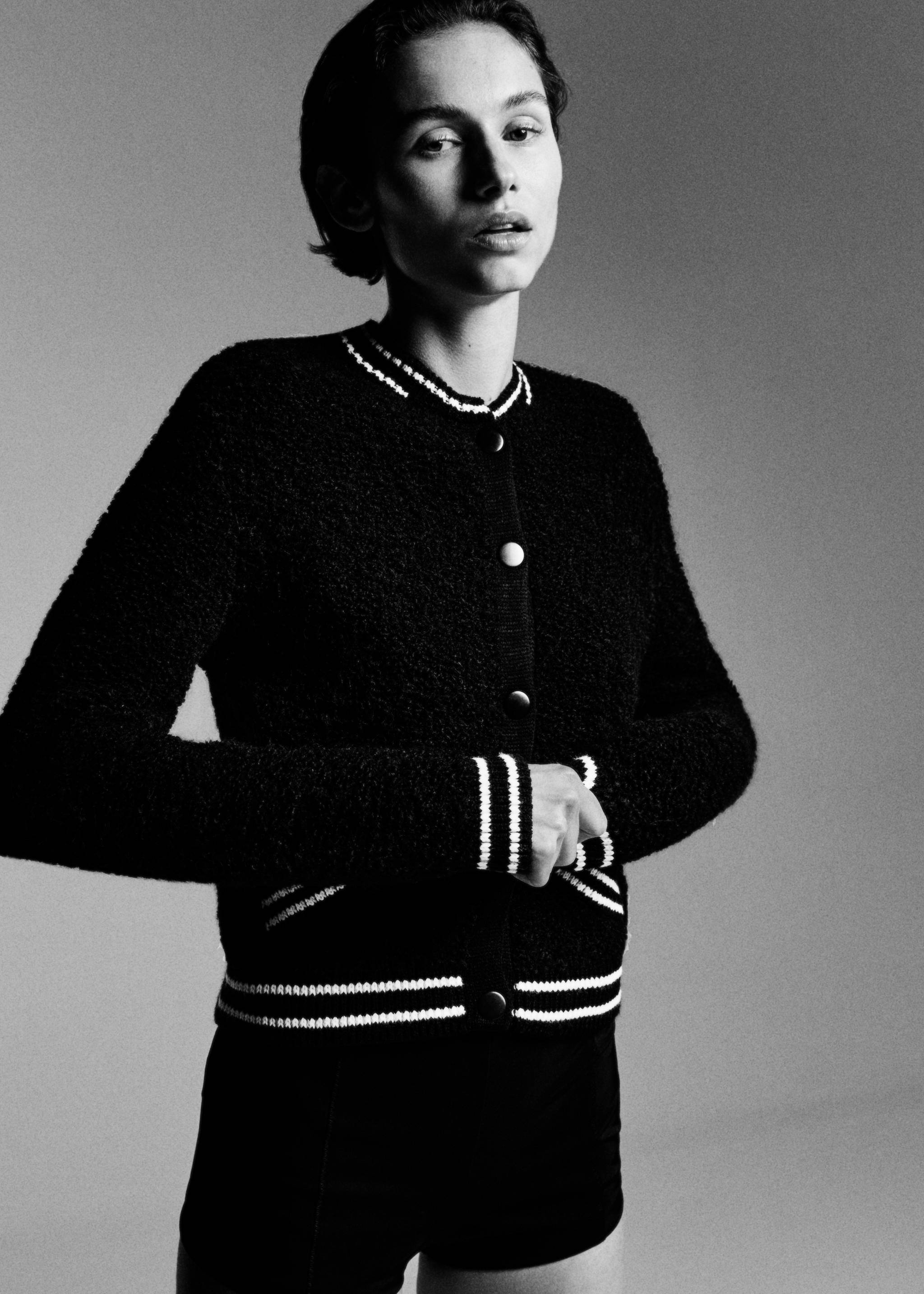 Knitted bomber jacket - Details of the article 6