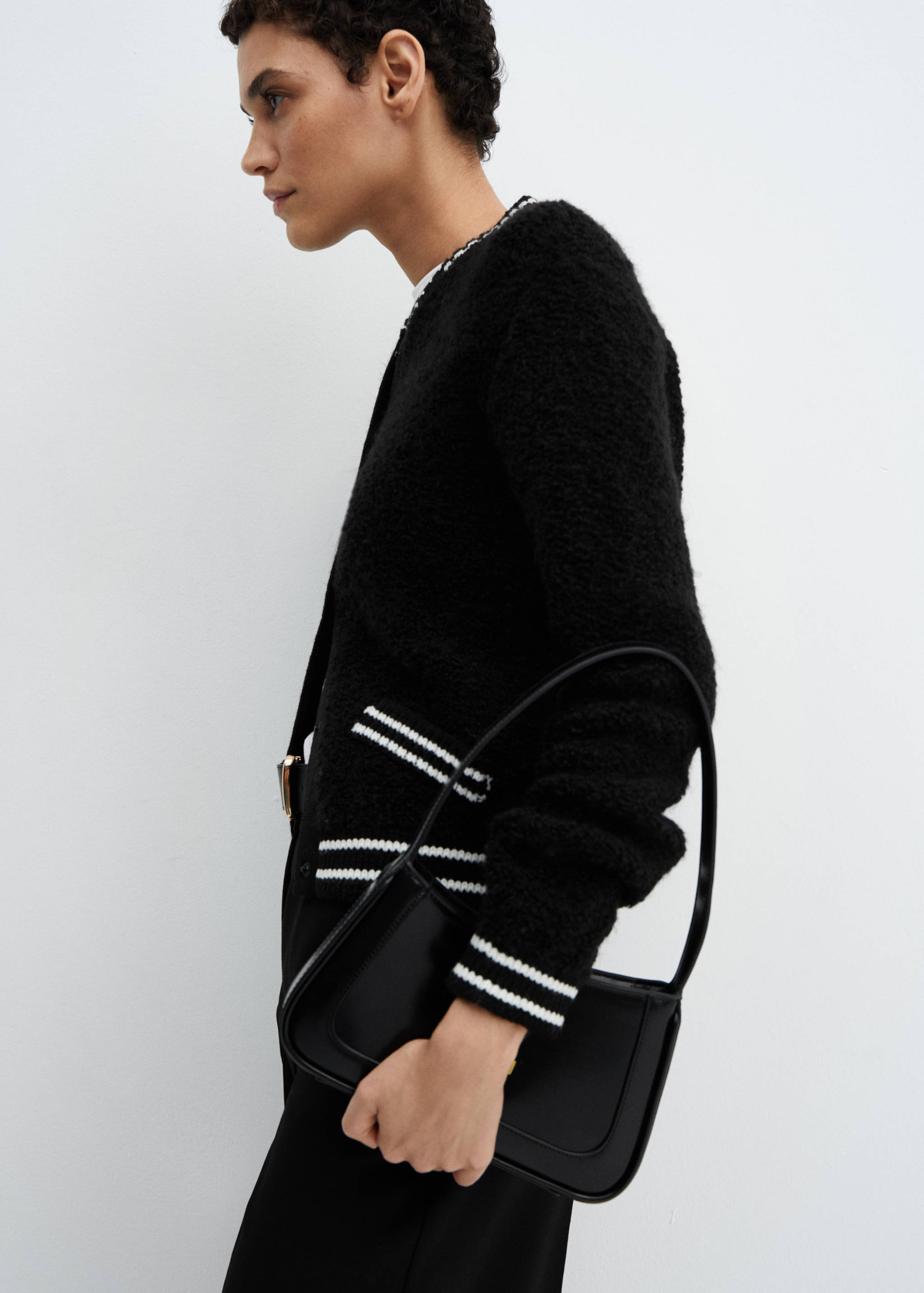 Knitted bomber jacket - Details of the article 2