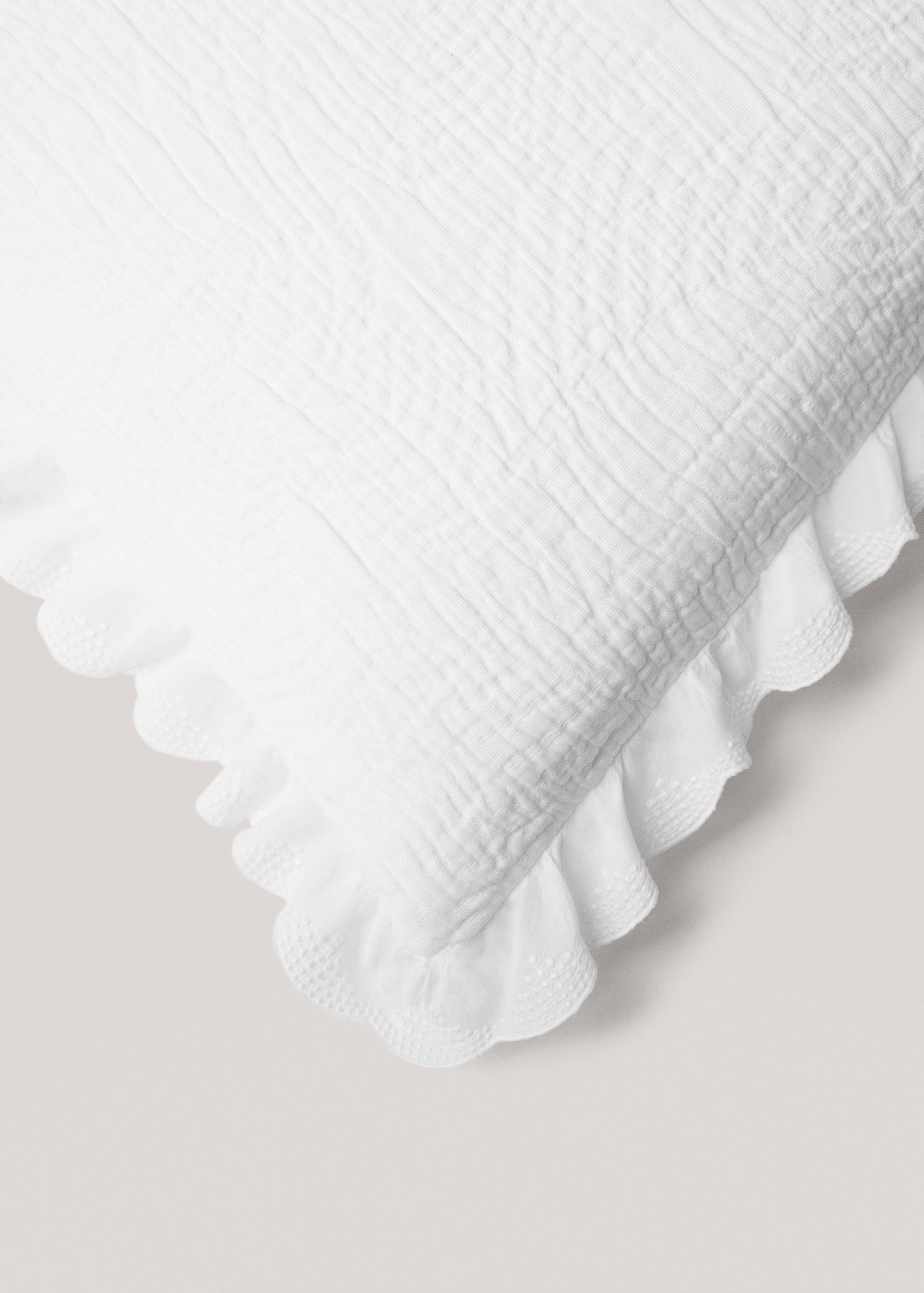 Housse coussin volant jacquard 60x60 cm - Détail de l'article 2