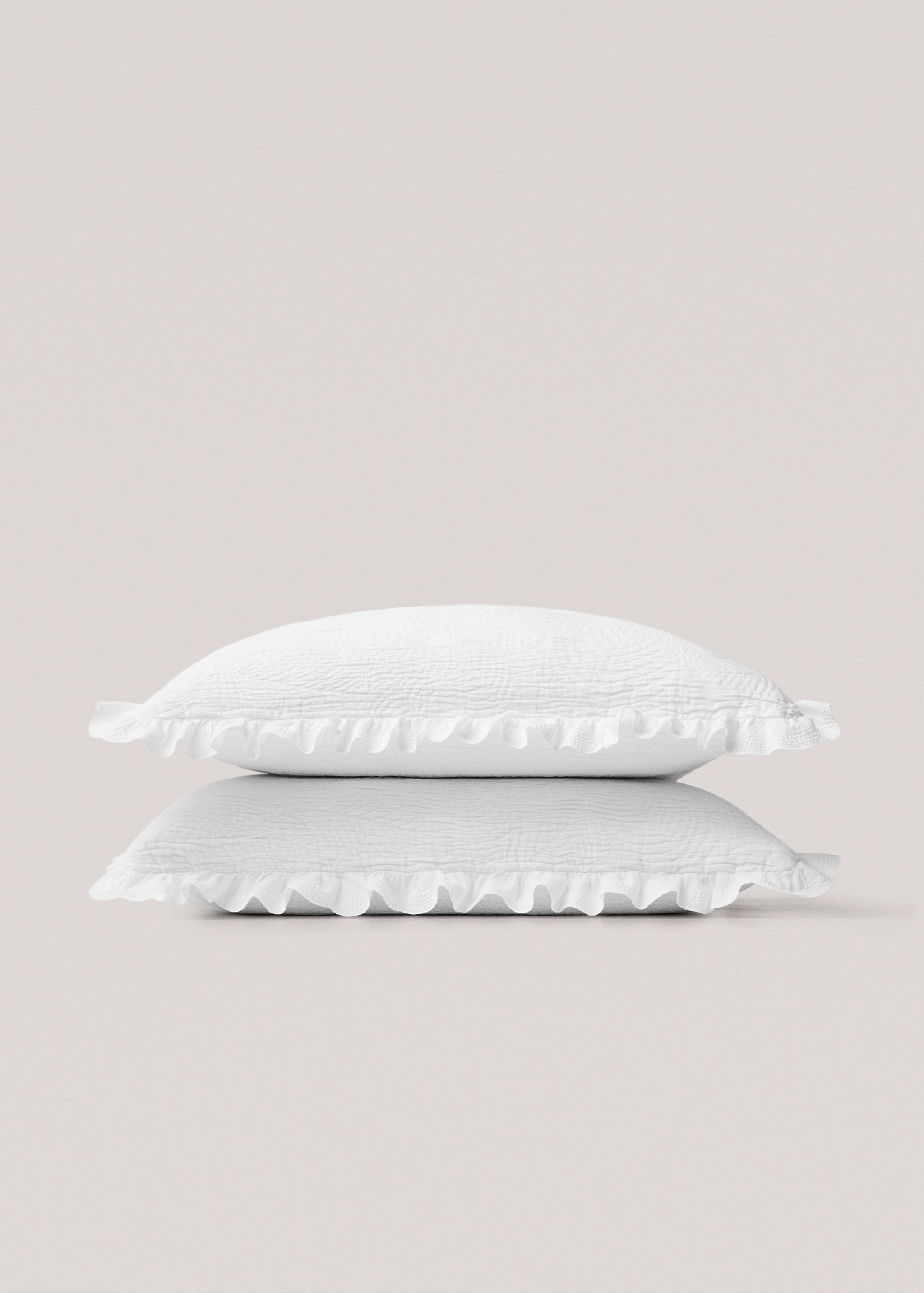 Housse coussin volant jacquard 60x60 cm - Détail de l'article 3