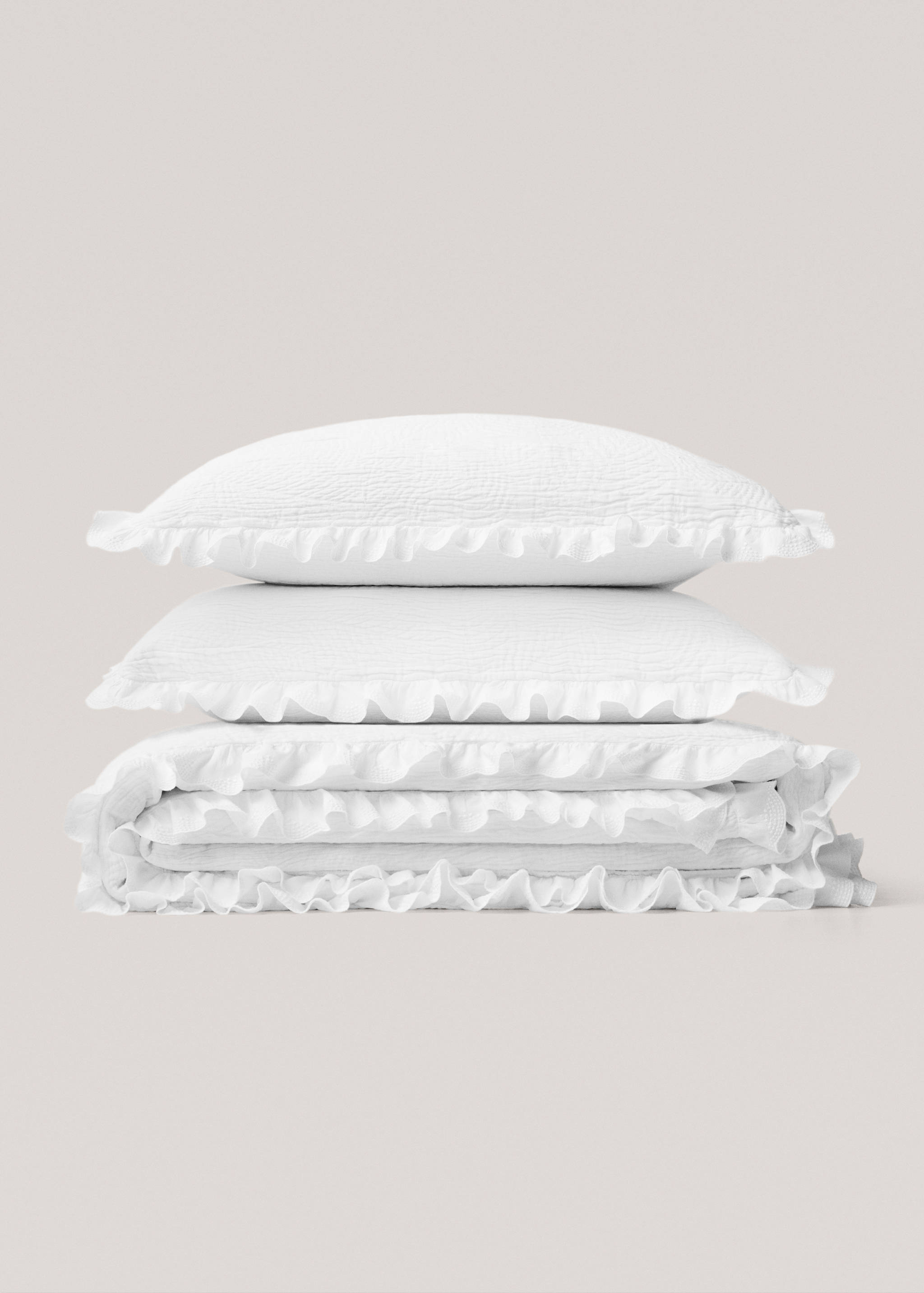 Housse coussin volant jacquard 60x60 cm - Détail de l'article 5