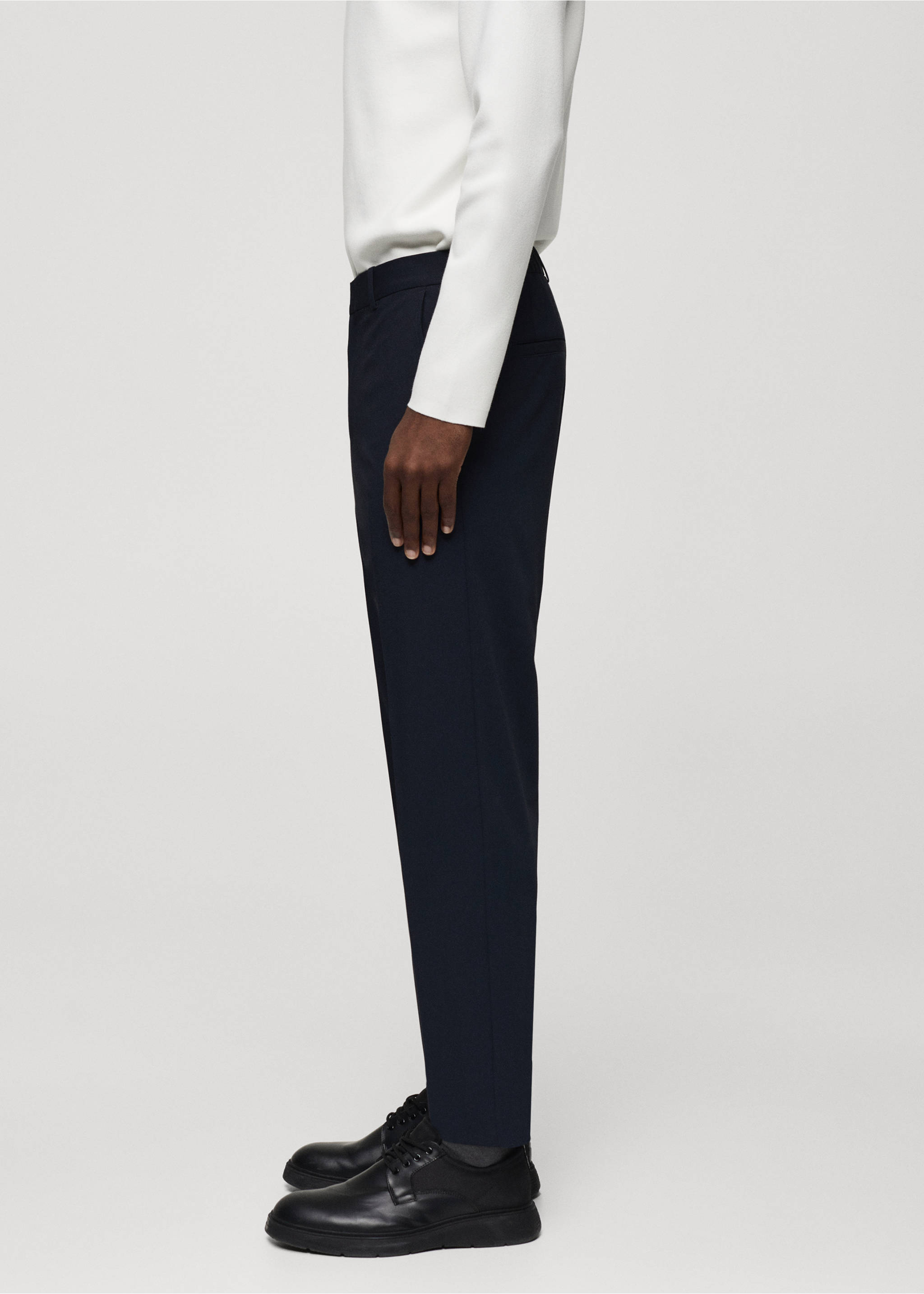 Pantalón slim fit stretch - Detalle del artículo 2, Azul marino oscuro. Ref: 67034440-00.